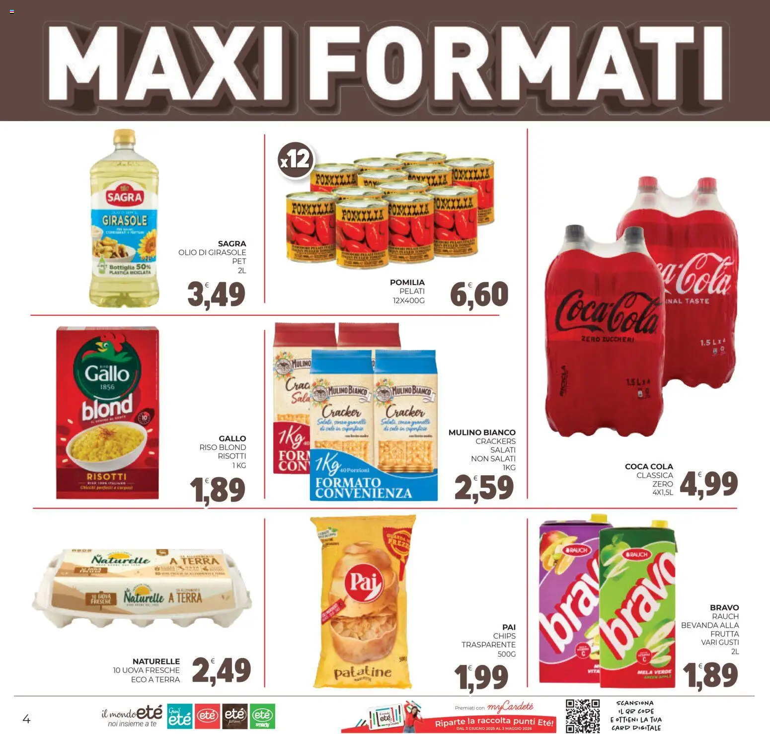 Volantino Eté del 27.02.2026 | Pagina: 4 | Prodotti: Patatine, Frutta, Crackers, Coca Cola