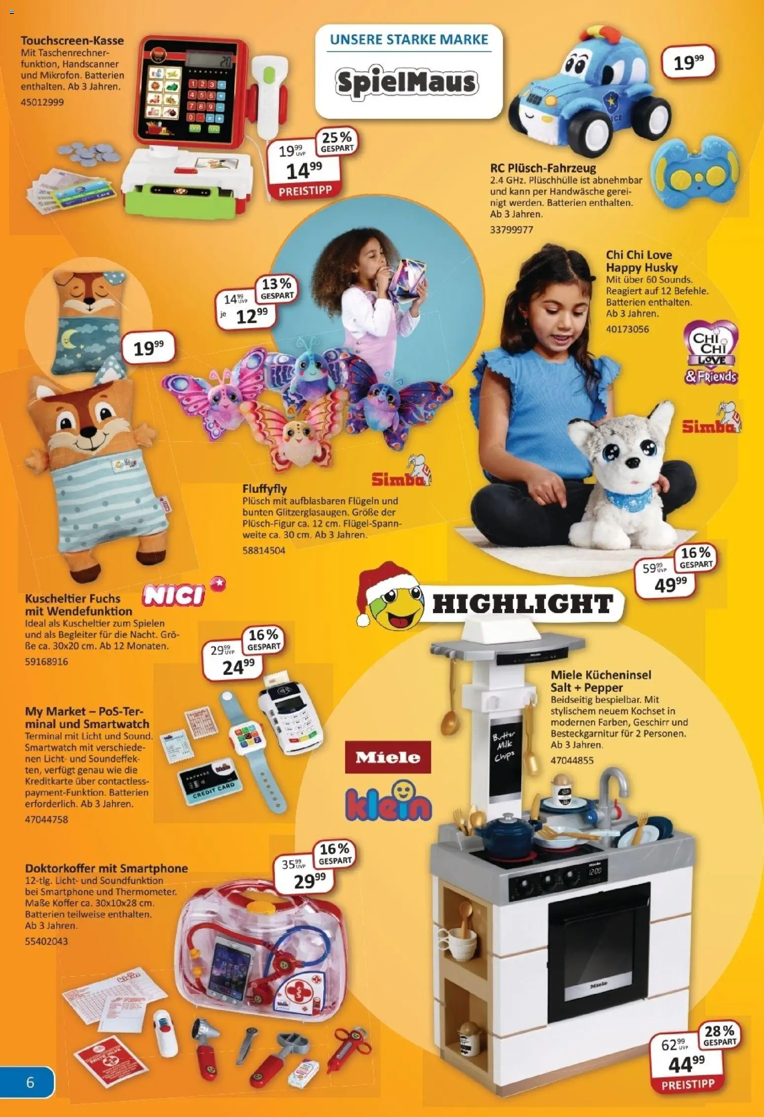 Vedes Weihnachtsflyer  – gültig ab 19.11.2025 | Seite: 6 | Produkte: Batterien, Butter, Koffer, Chips