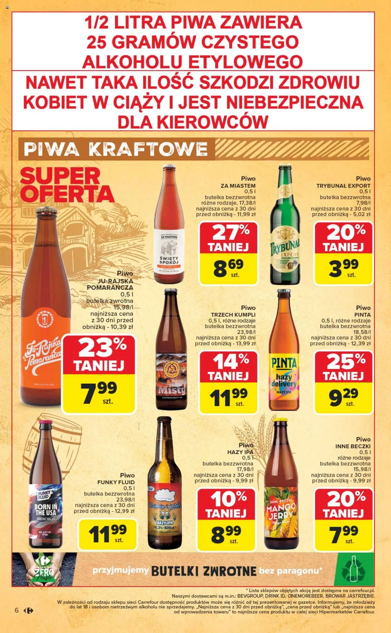 Carrefour Gazetka - Festiwal piwa od 16.06.2025 | Strona: 6 | Produkty: Mango, Piwo pszeniczne, Piwo