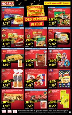 Norma - Prévisualisation de Norma catalogue valide à partir de 07.01.2025 | Page: 11 | Produits: Pomme, Pépites de chocolat, Pâte feuilletée, Jambon serrano