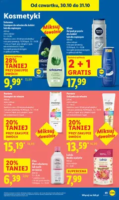 Pogląd oferty "Pantene Odżywka do włosów, Odżywka do włosów, 275 ml, różne rodzaje" - ważna od 30.10.2025 | Strona: 67