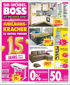SB Möbel Boss Prospekt Solingen	 ab 13.09.2025 gültig