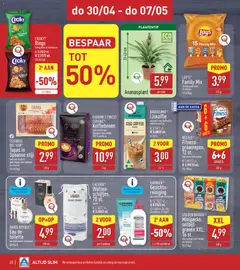 Aldi folder week 18 - Voorbeeld van een folder van Aldi, geldig van 27.04.2026 | Pagina: 22 | Producten: Chips, Pads, Melk, Koffie