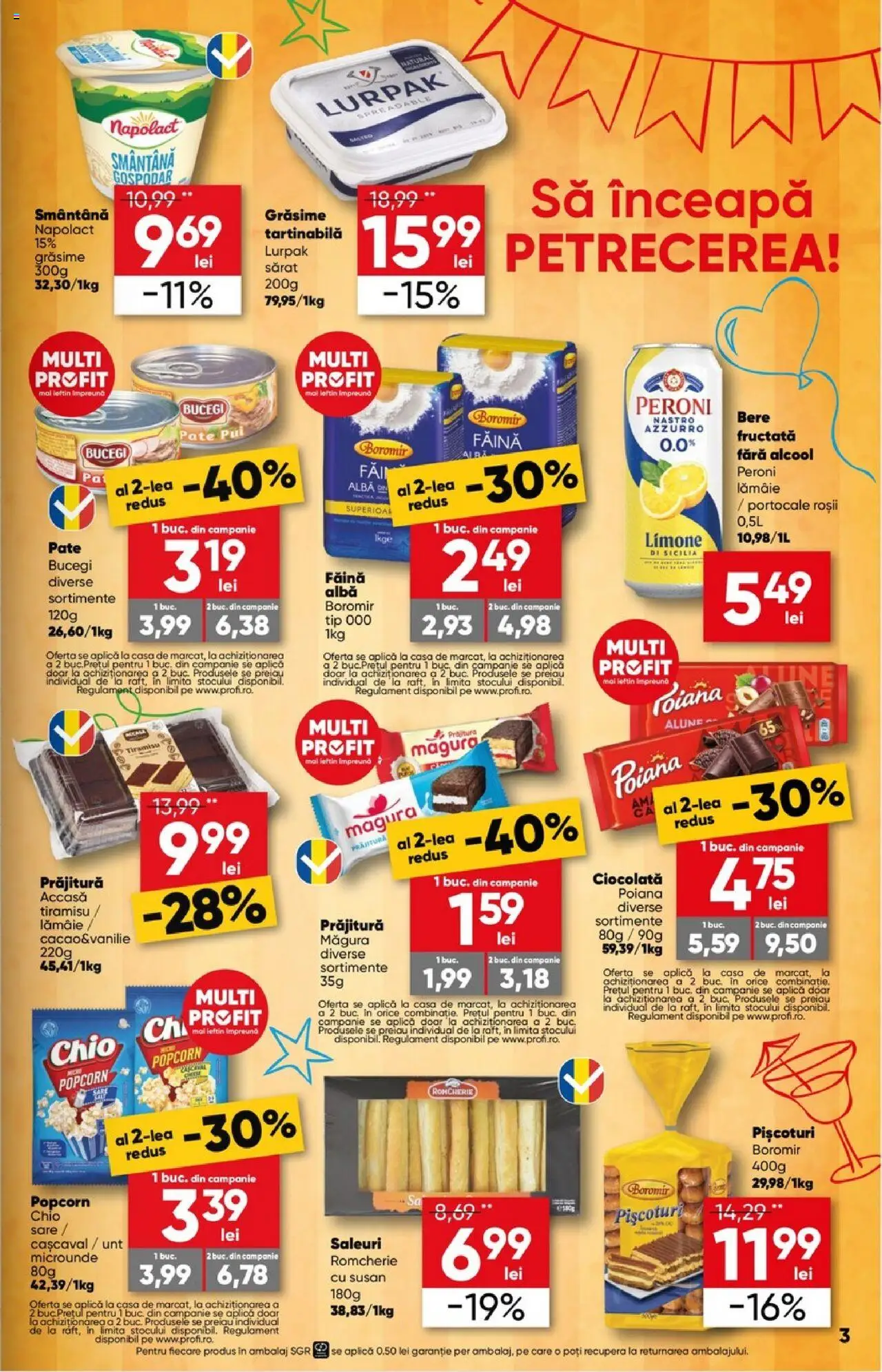 Catalog Profi Go – valabil de la 06.08.2025 | Pagină: 3 | Produse: Cașcaval, Alune, Unt, Ciocolată