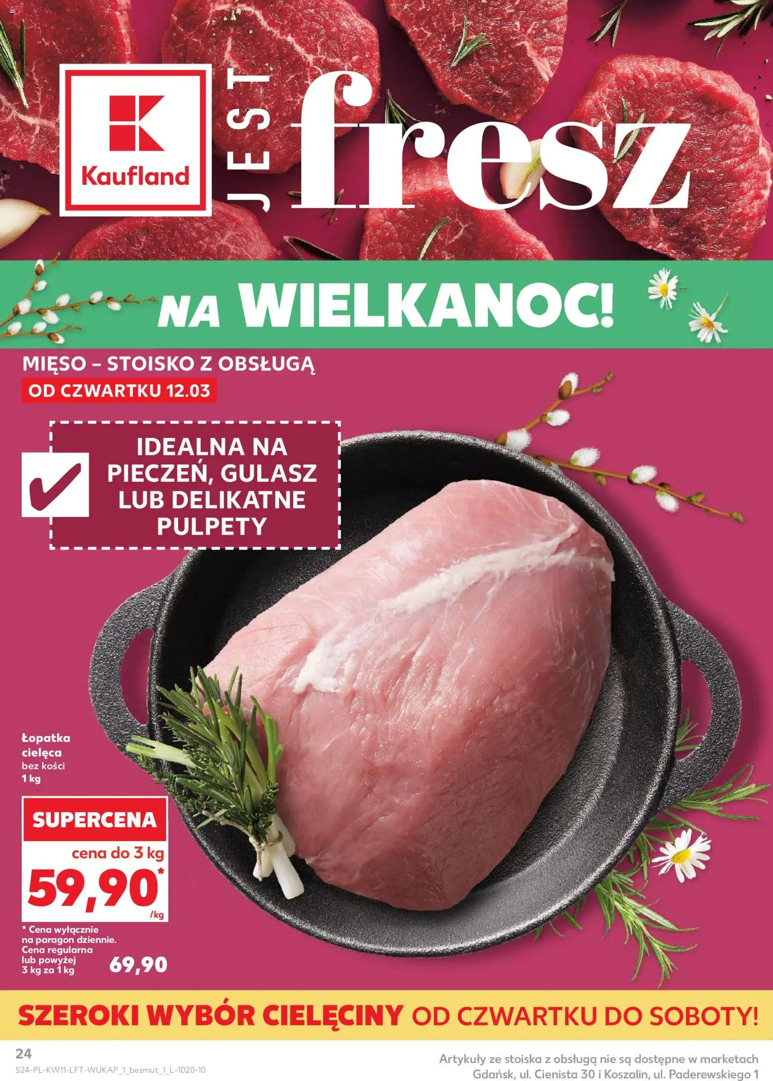 Kaufland gazetka od 12.03.2026 | Strona: 24 | Produkty: Mięso, Gulasz
