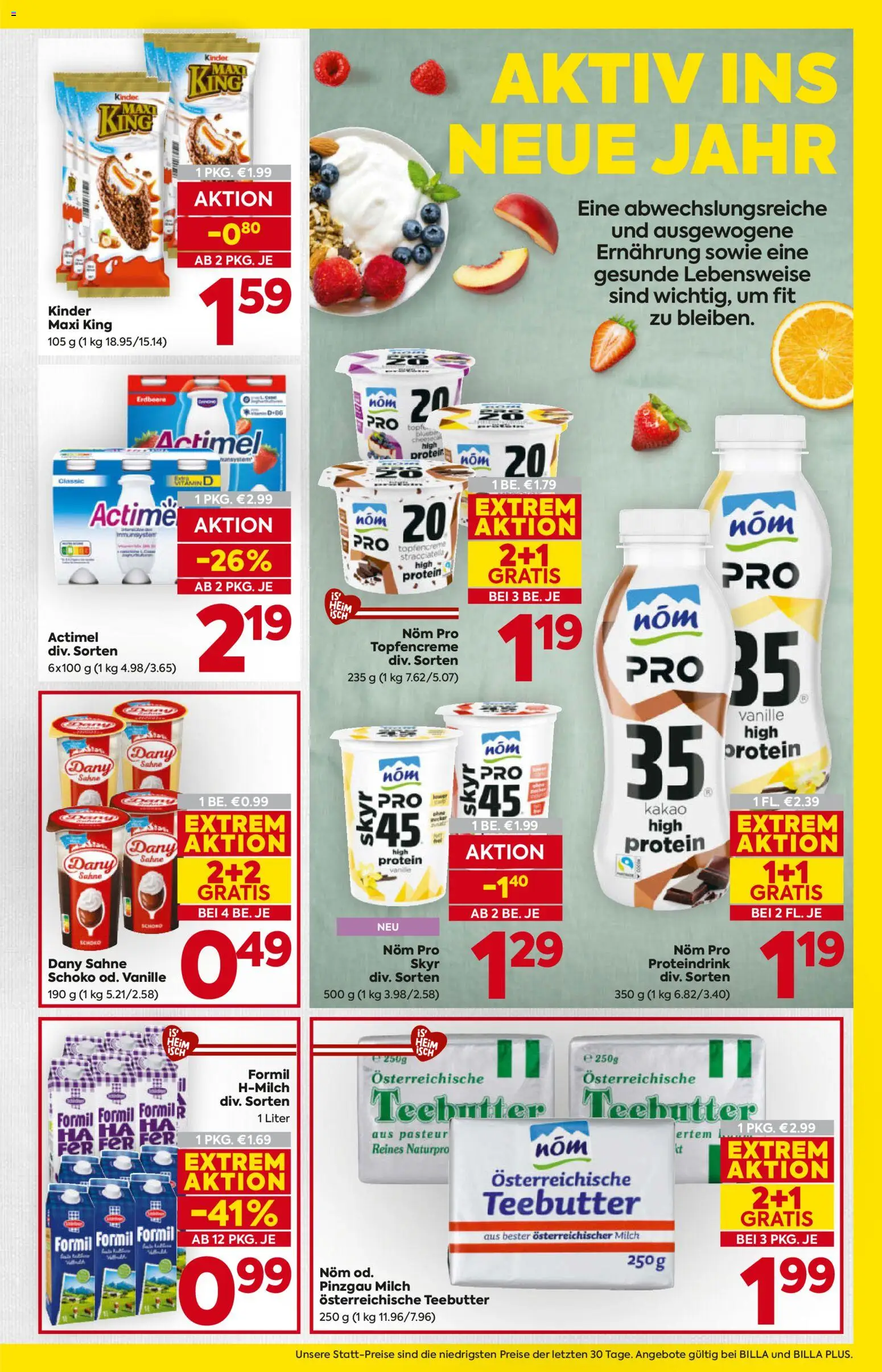 Billa Flugblatt - Steiermark gültig ab 02.01.2026 | Seite: 11 | Produkte: Sahne, Milch