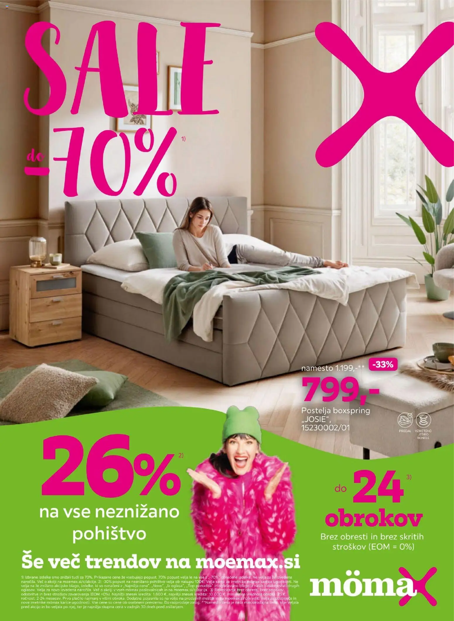 Novi Mömax katalog ponudbe – veljaven od 12.01.2026 | Stran: 1 | Izdelki: Pohištvo, Postelja