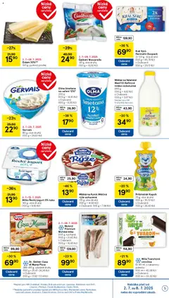 Tesco leták - Hypermarket od 02.07.2025 | Strana: 5 | Produkty: Mléko, Káva, Smetana, Gervais