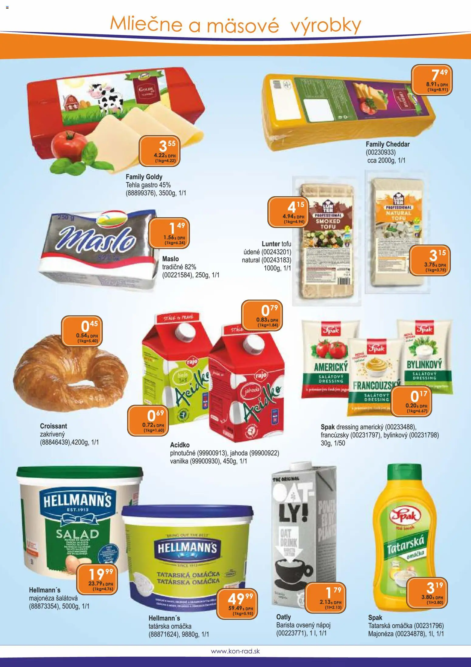 Nové KON - RAD akcie – leták je platný od 01.02.2026 | Strana: 27 | Produkty: Croissant, Tofu, Tatárska omáčka, Acidko