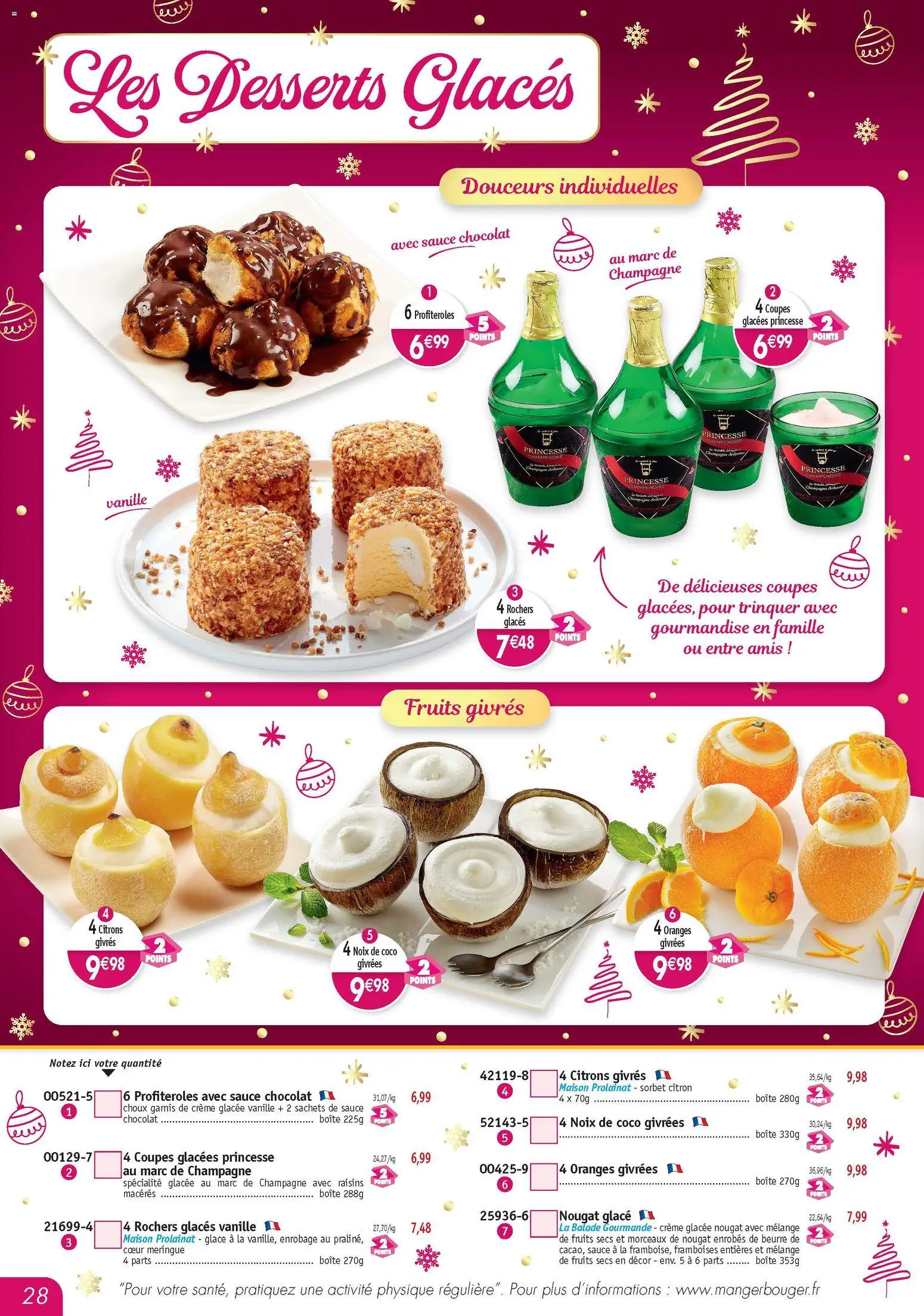 {H1} | Page: 28 | Produits: Noix de coco, Nougat, Crème, Fruits secs