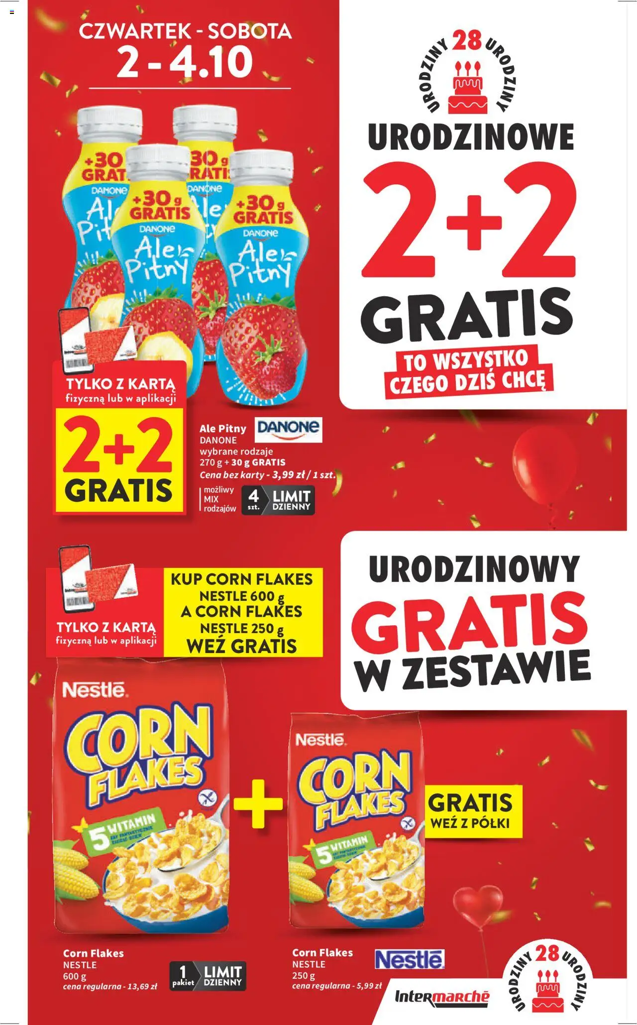Intermarche Gazetka od 02.10.2025 | Strona: 3 | Produkty: Karta, Corn Flakes