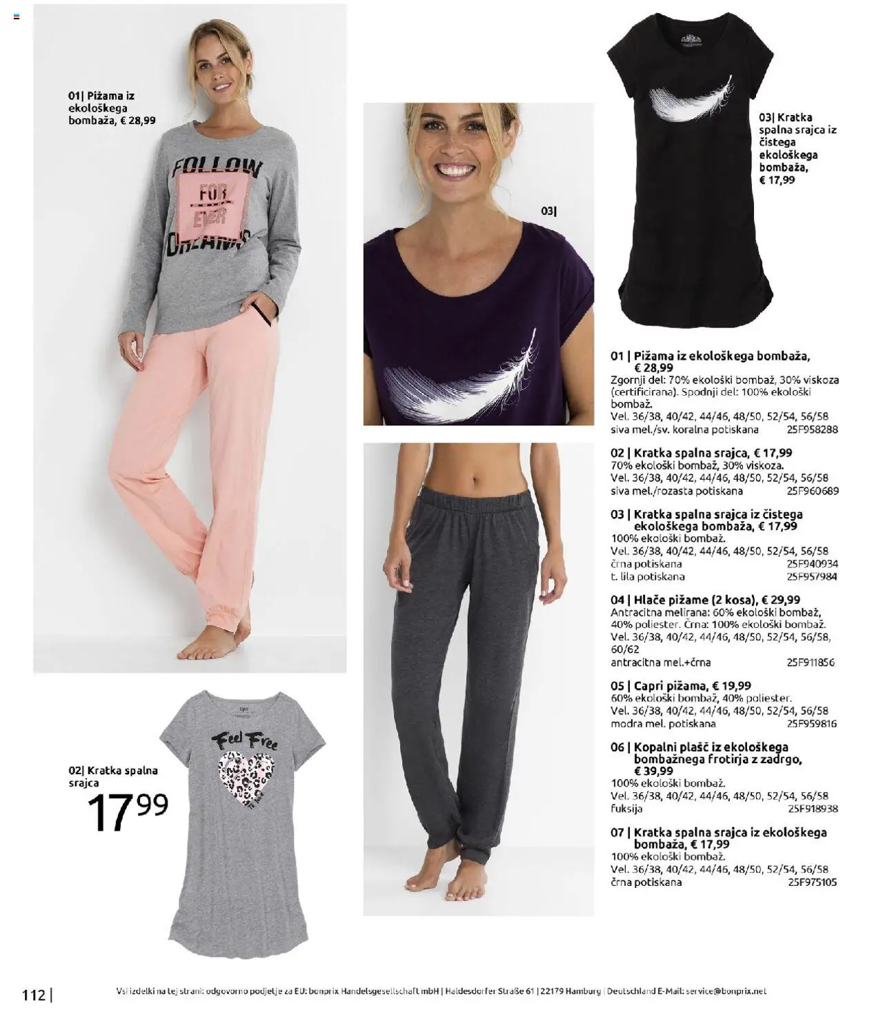 Bonprix katalog │ velja od 01.09.2025 | Stran: 112 | Izdelki: Srajca, Pižama, Hlace, Kopalni plasc