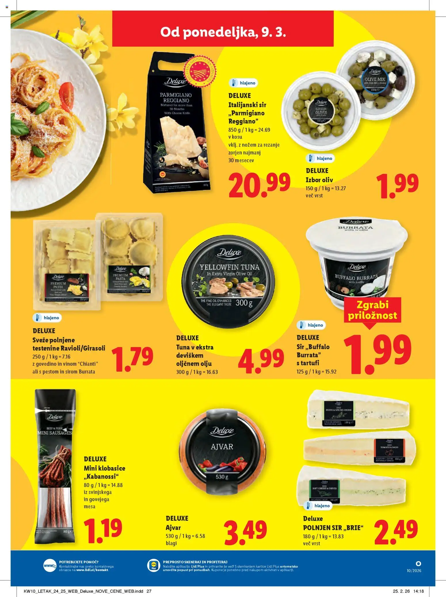 Novi Lidl katalog ponudbe – veljaven od 05.03.2026 | Stran: 55 | Izdelki: Ajvar, Olive, Sir, Testenine