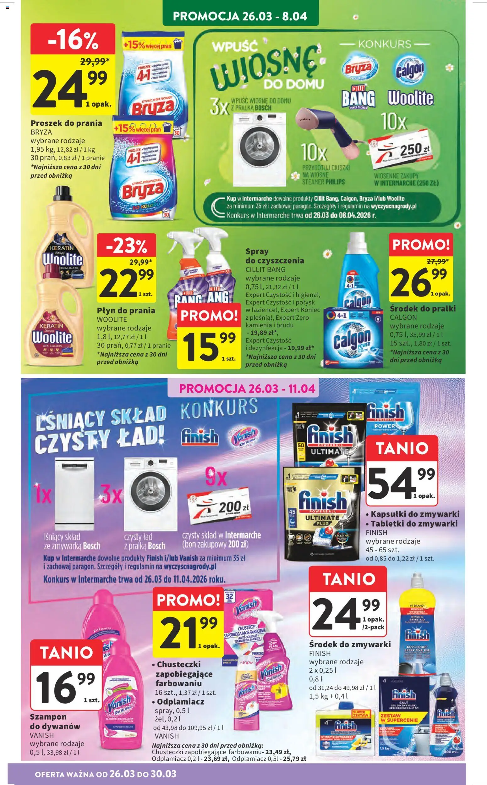 Intermarche gazetka od 26.03.2026 | Strona: 44 | Produkty: Vanish, Calgon, Zmywarka, Szampon