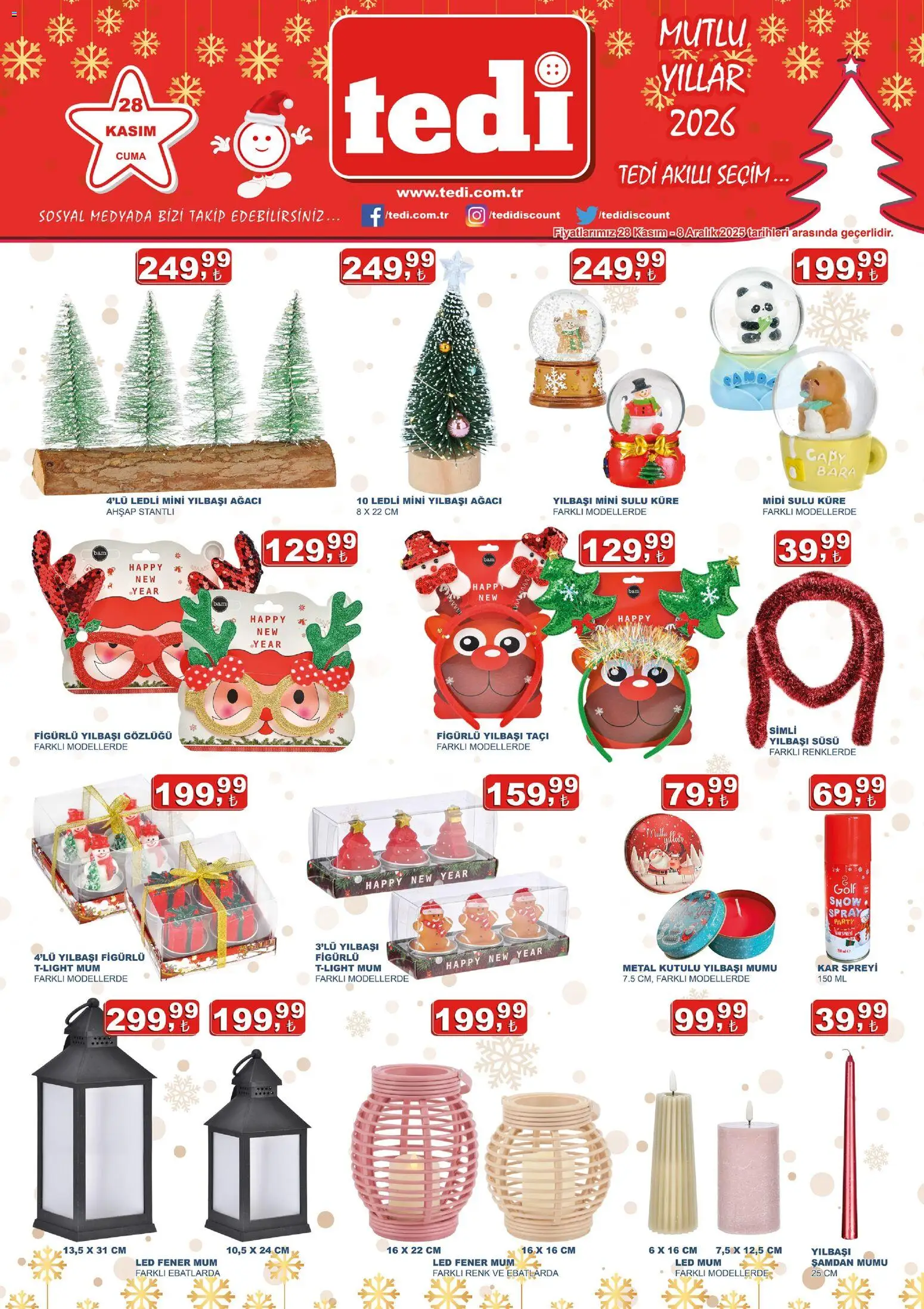 Tedi  Katalog - 28.11.2025 tarihinden itibaren geçerlidir | Sayfa: 2 | Ürünler: Küre