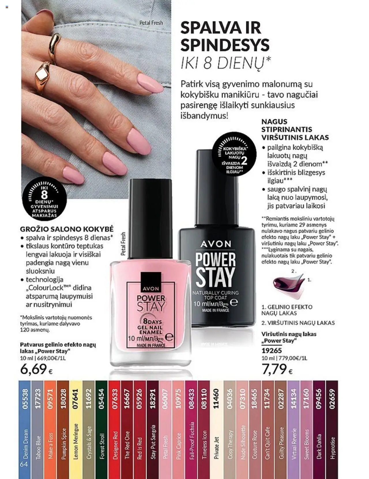 AVON leidinys│galioja nuo 01.07.2025 | Puslapis: 64 | Prekių: Makiažas, Nagų lakas, Teptukas