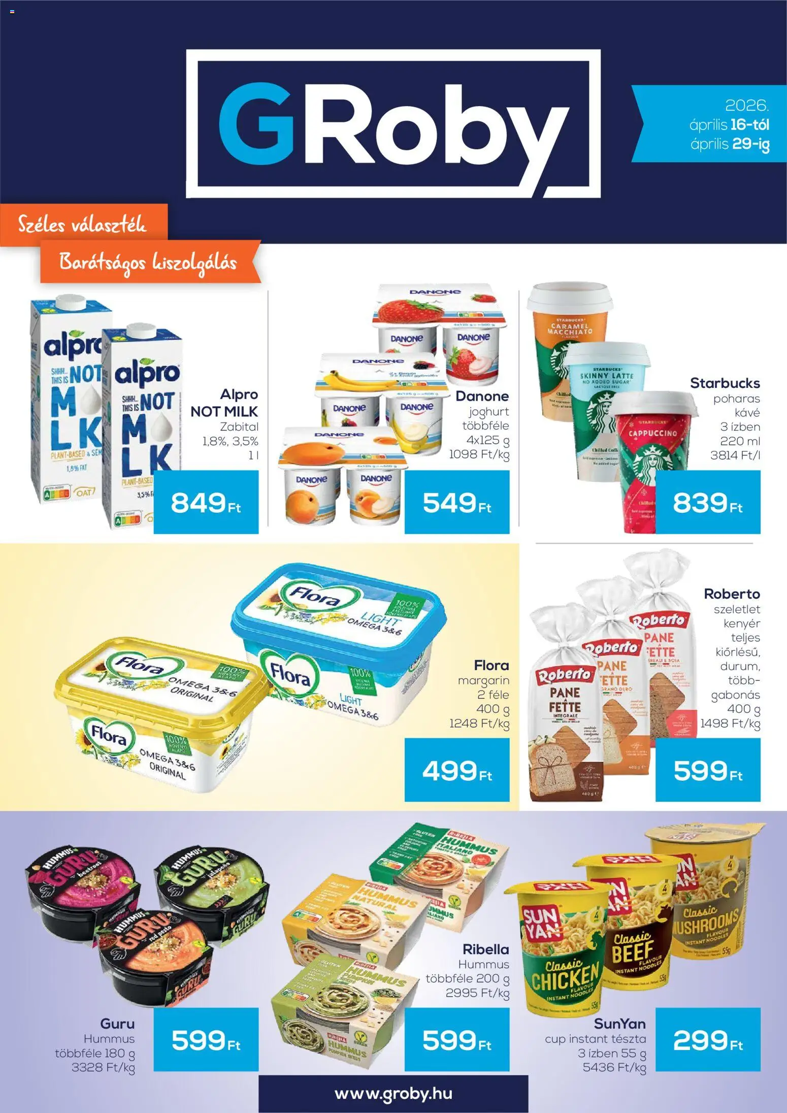 G'Roby akciós ujság - amely érvényes a következő dátumtól: 16.04.2026 | Oldal: 1