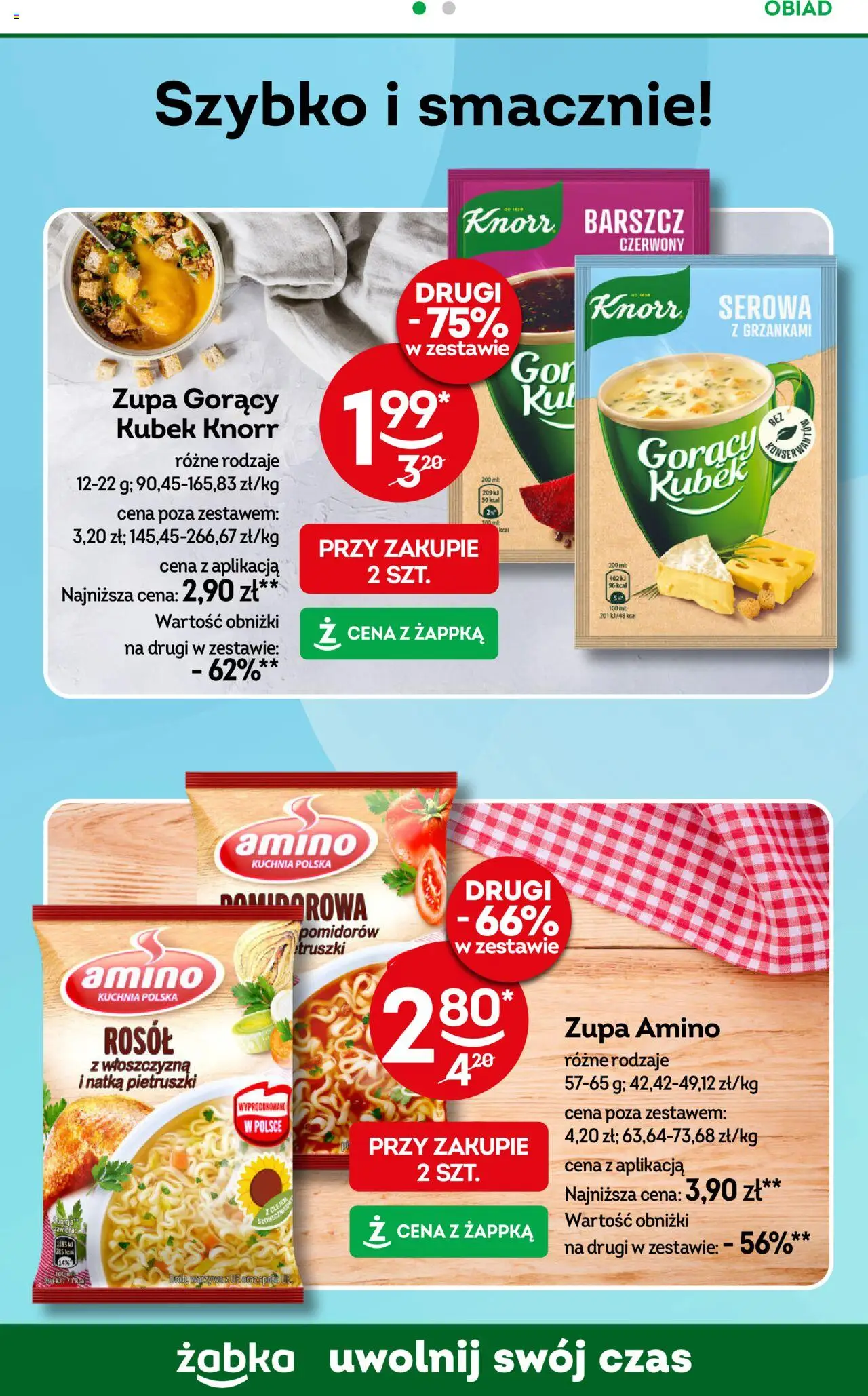 Żabka Gazetka od 13.08.2025 | Strona: 70 | Produkty: Barszcz, Gorący kubek, Zupa, Warzywa