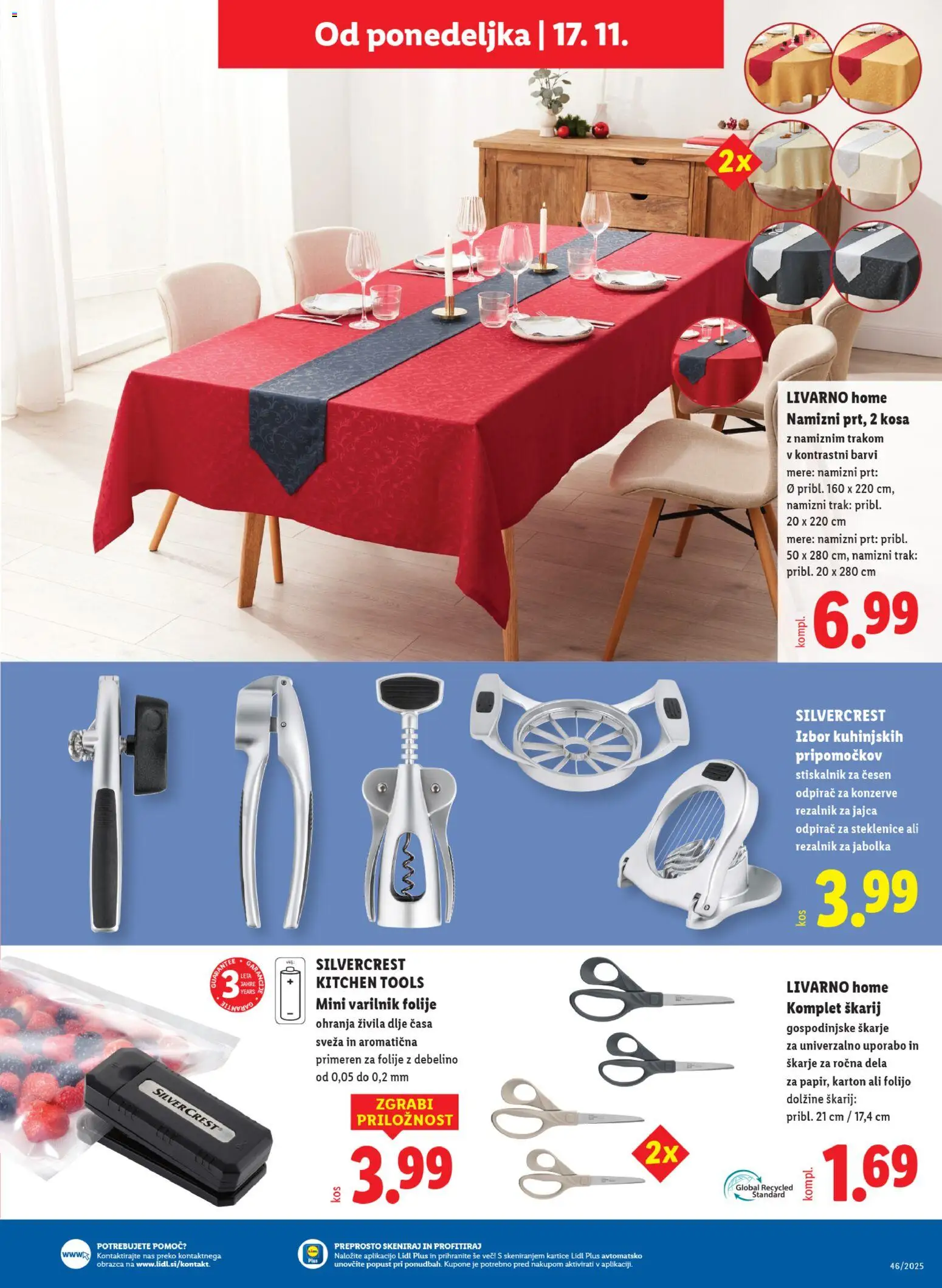 Novi Lidl katalog ponudbe – veljaven od 13.11.2025 | Stran: 71 | Izdelki: Rezalnik, Jajca, Jabolka, Cesen