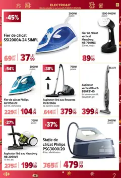 Ofertele Carrefour valabile de la 10.12.2025 | Pagină: 59 | Produse: Enginar, Fier de călcat, Aspirator