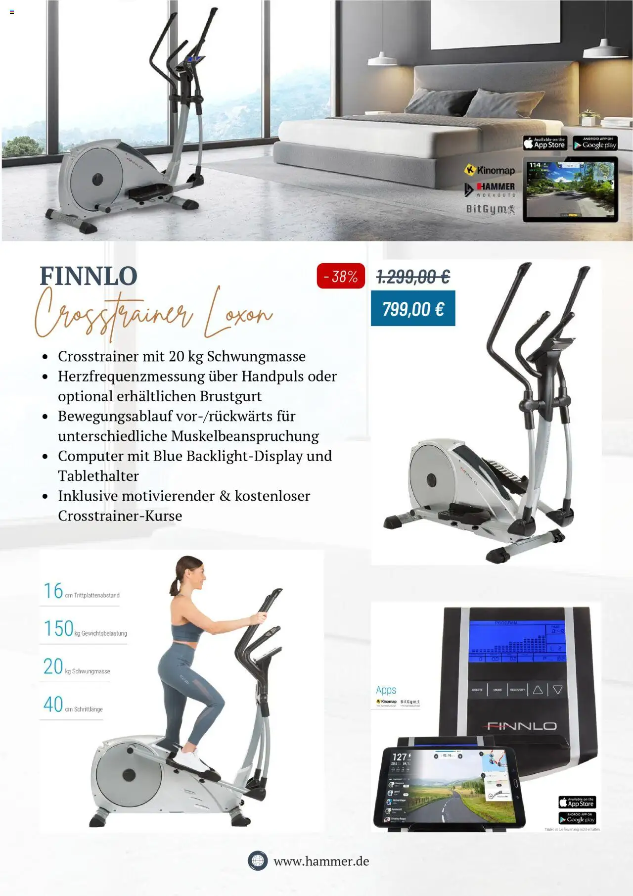 Hammer Prospekt 	 - gültig ab dem 05.08.2025 | Seite: 3 | Produkte: Crosstrainer, Tablet, Computer