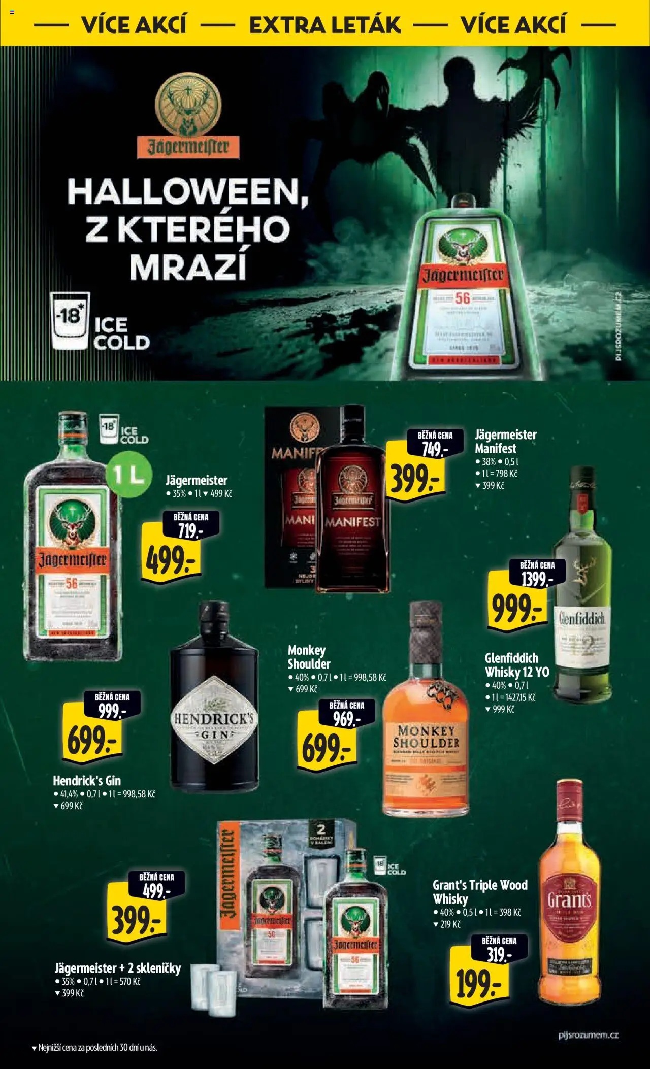 Albert leták - Hypermarket od 22.10.2025 | Strana: 53 | Produkty: Jägermeister, Gin, Whisky, Monkey Shoulder