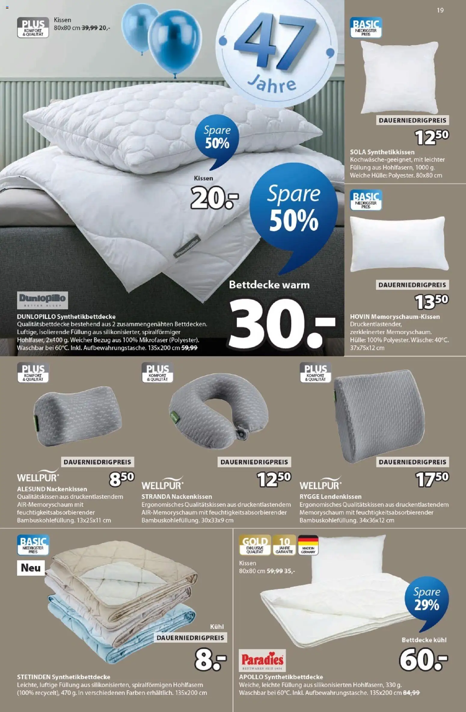 Prospekt JYSK  – gültig ab 15.02.2026 | Seite: 19 | Produkte: Hülle, Kissen, Bettdecke