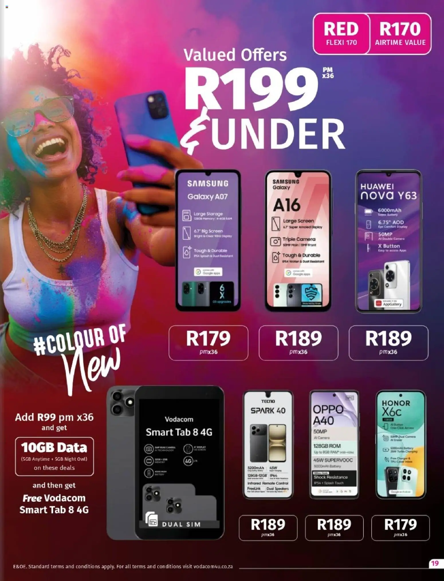 New Vodacom catalogue – valid from 06.03.2026 | Page: 19 | Products: Sim, Camera, Battery, Water