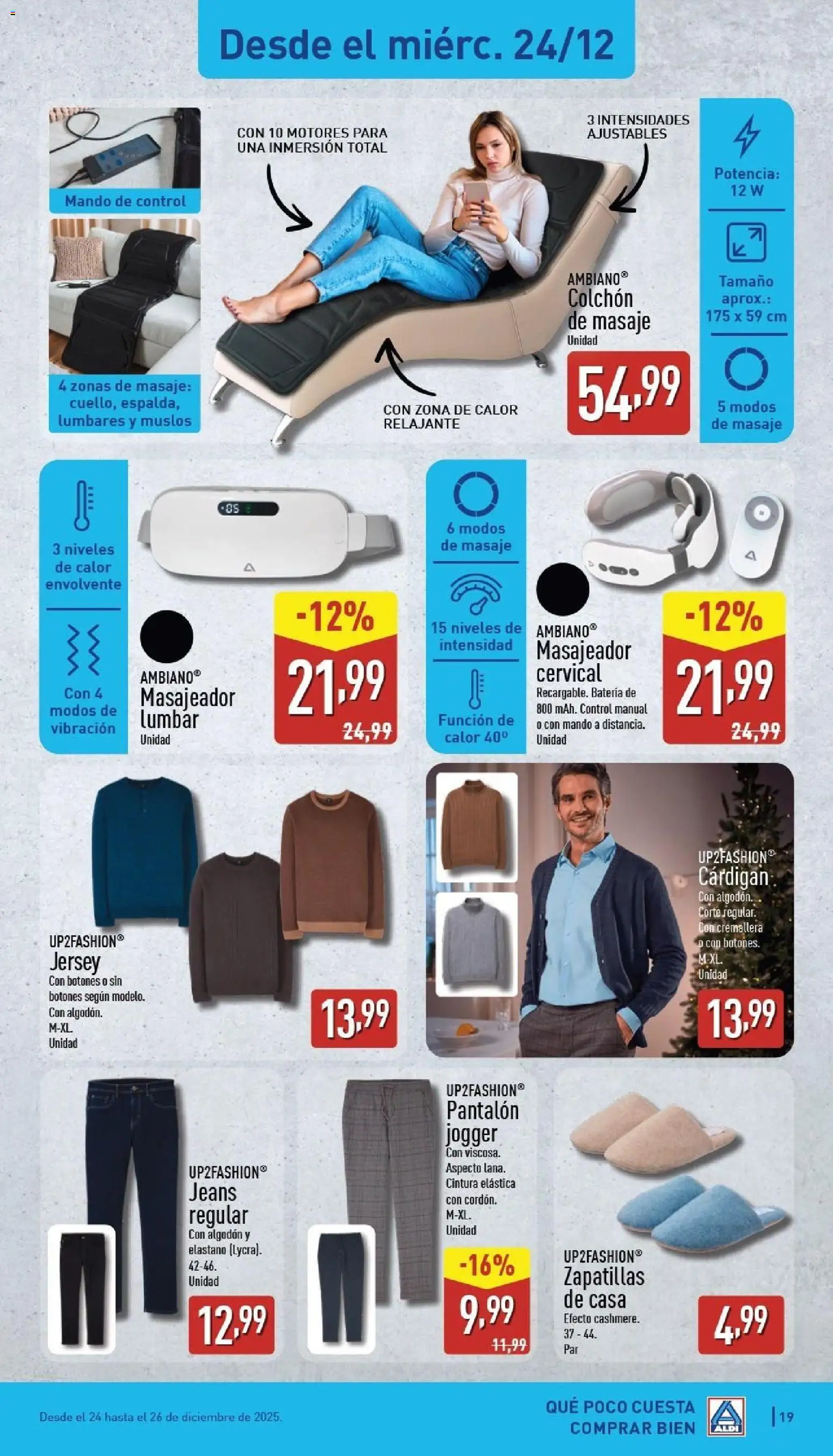 Aldi folleto Canarias │ válido desde el 22.12.2025 | Página: 19 | Productos: Zapatillas, Colchon, Batería
