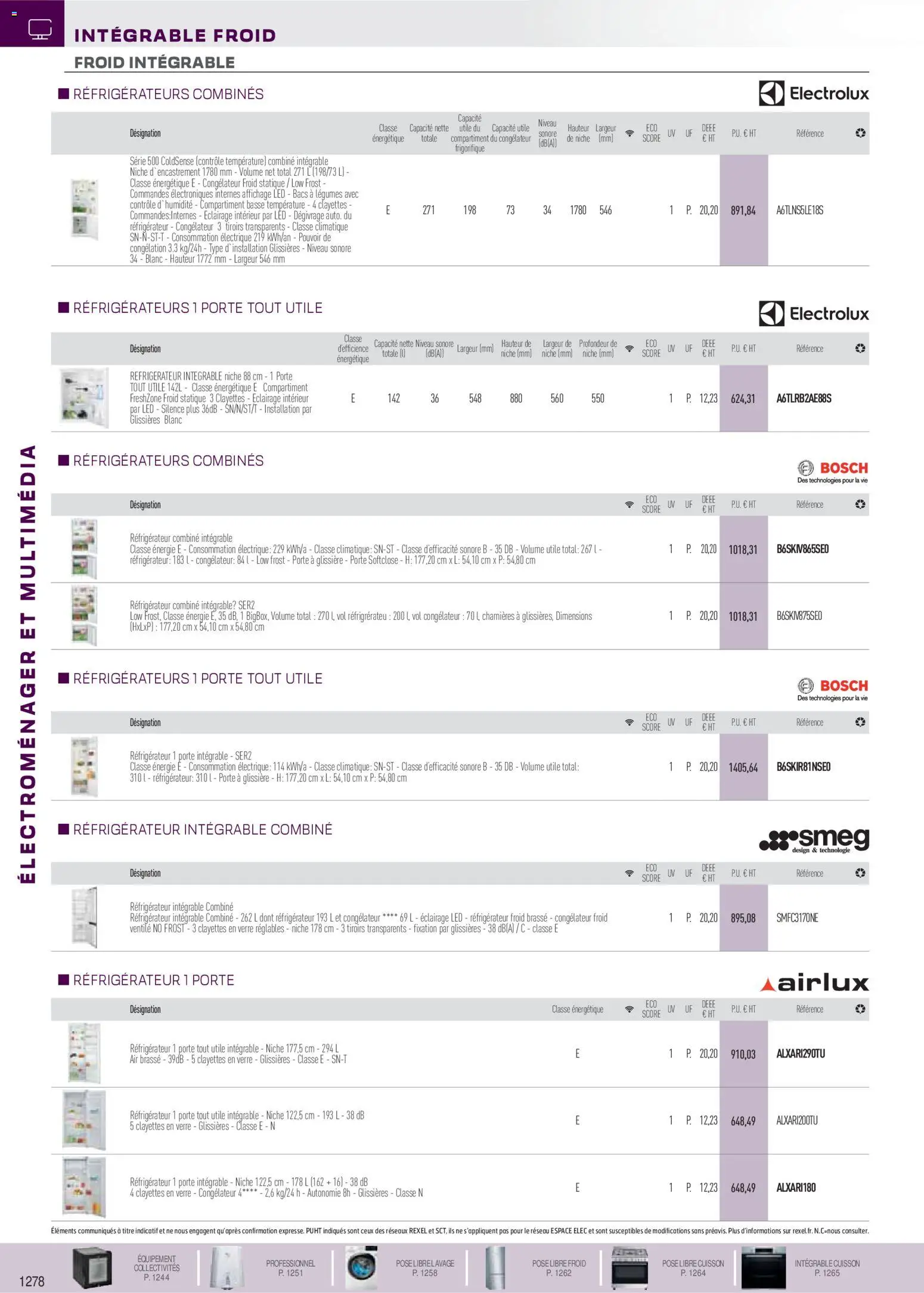 {H1} | Page: 37 | Produits: Réfrigérateur, Congélateur, Porte, Tiroirs