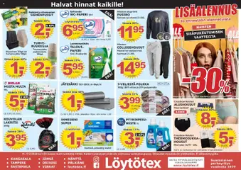 Löytötex-mainoslehti voimassa 11.02.2026 alkaen