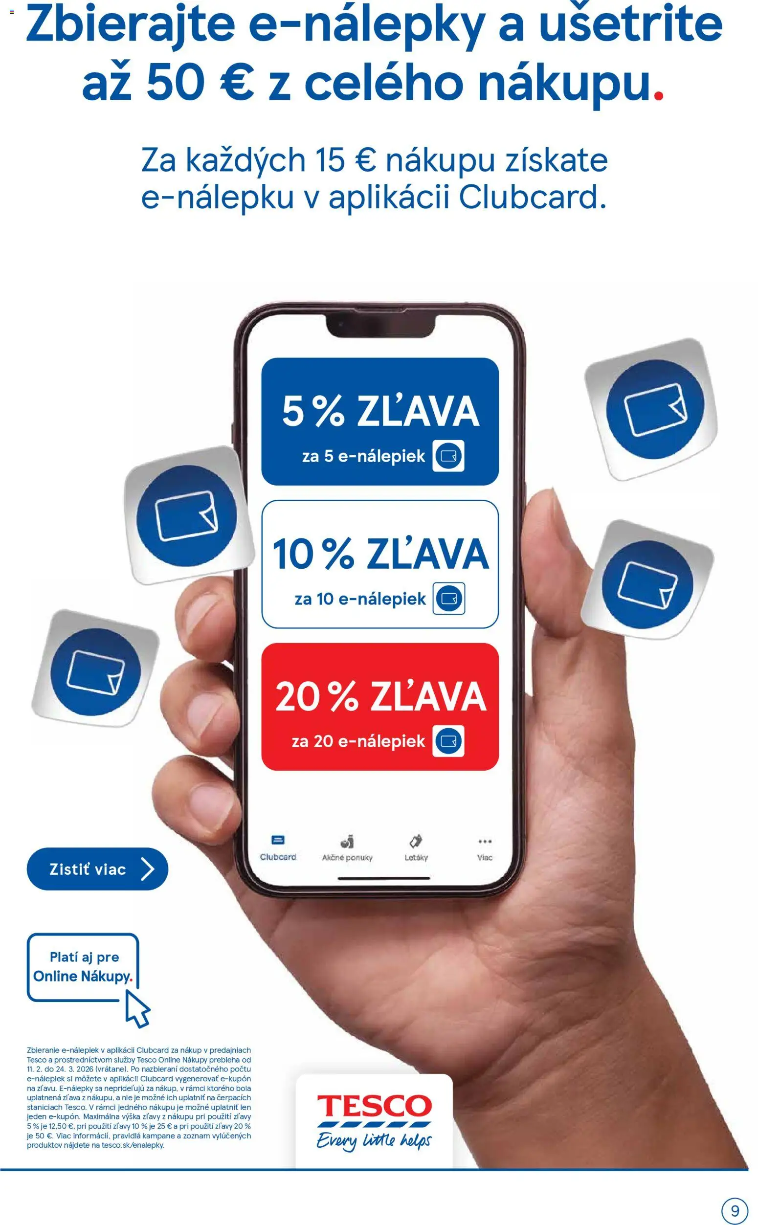 Nové Tesco akcie – leták je platný od 18.02.2026 | Strana: 9