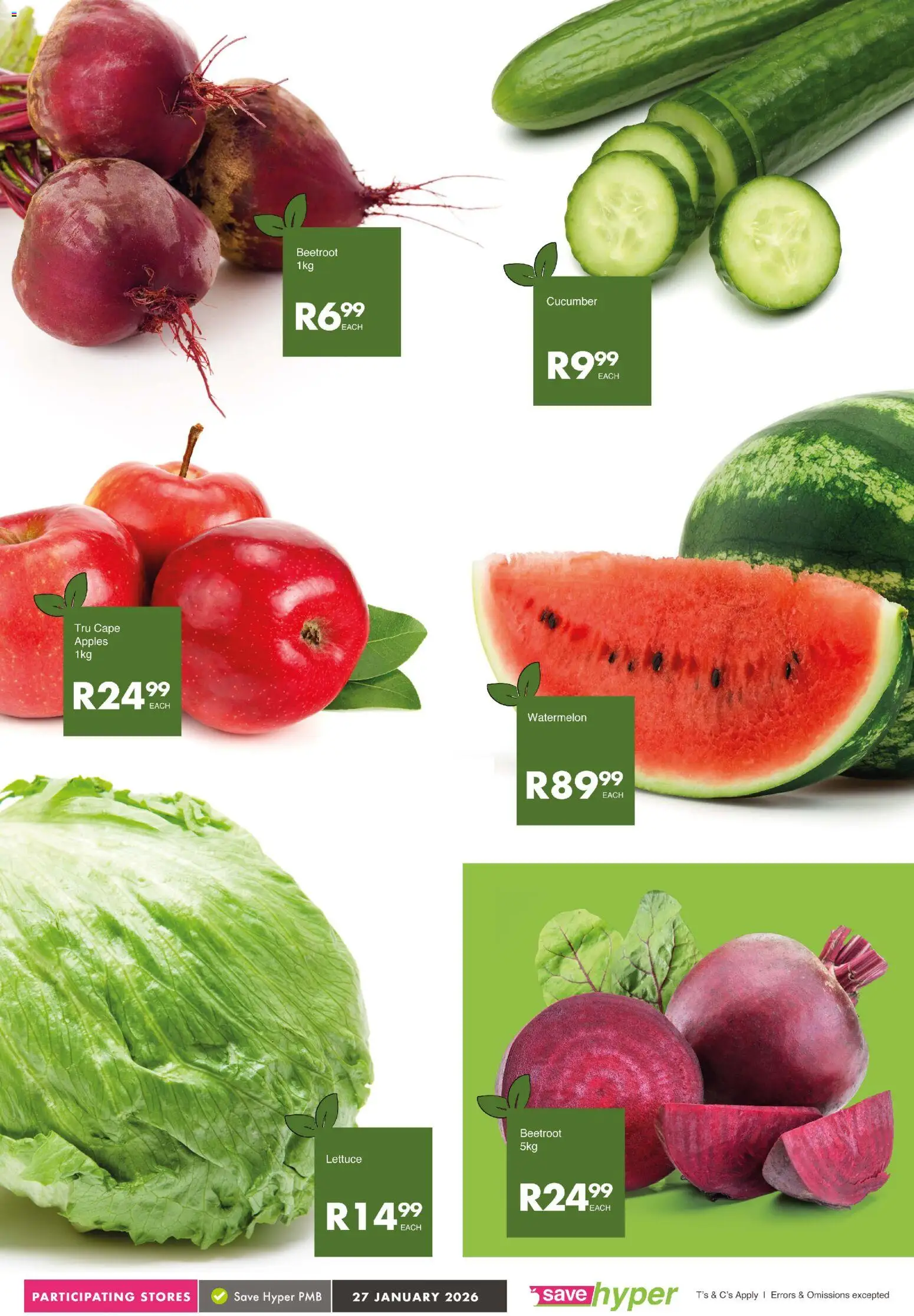 New Save catalogue – valid from 27.01.2026 | Page: 7 | Products: Apples, Lettuce, Peach