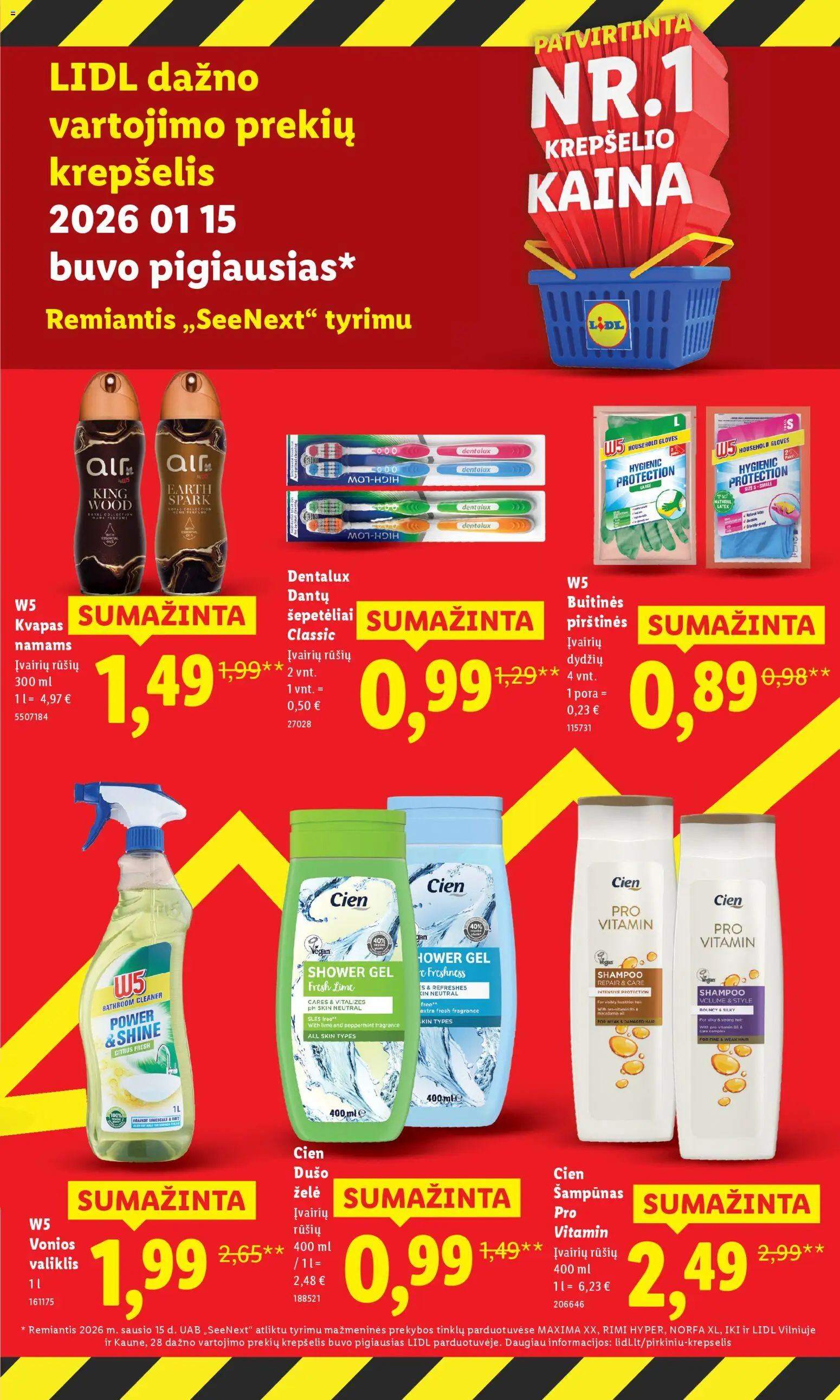 LIDL akcijos nuo 02.01.2026 | Puslapis: 21 | Prekių: Kvapas, Šampūnas, Krepšelis, Pirštines