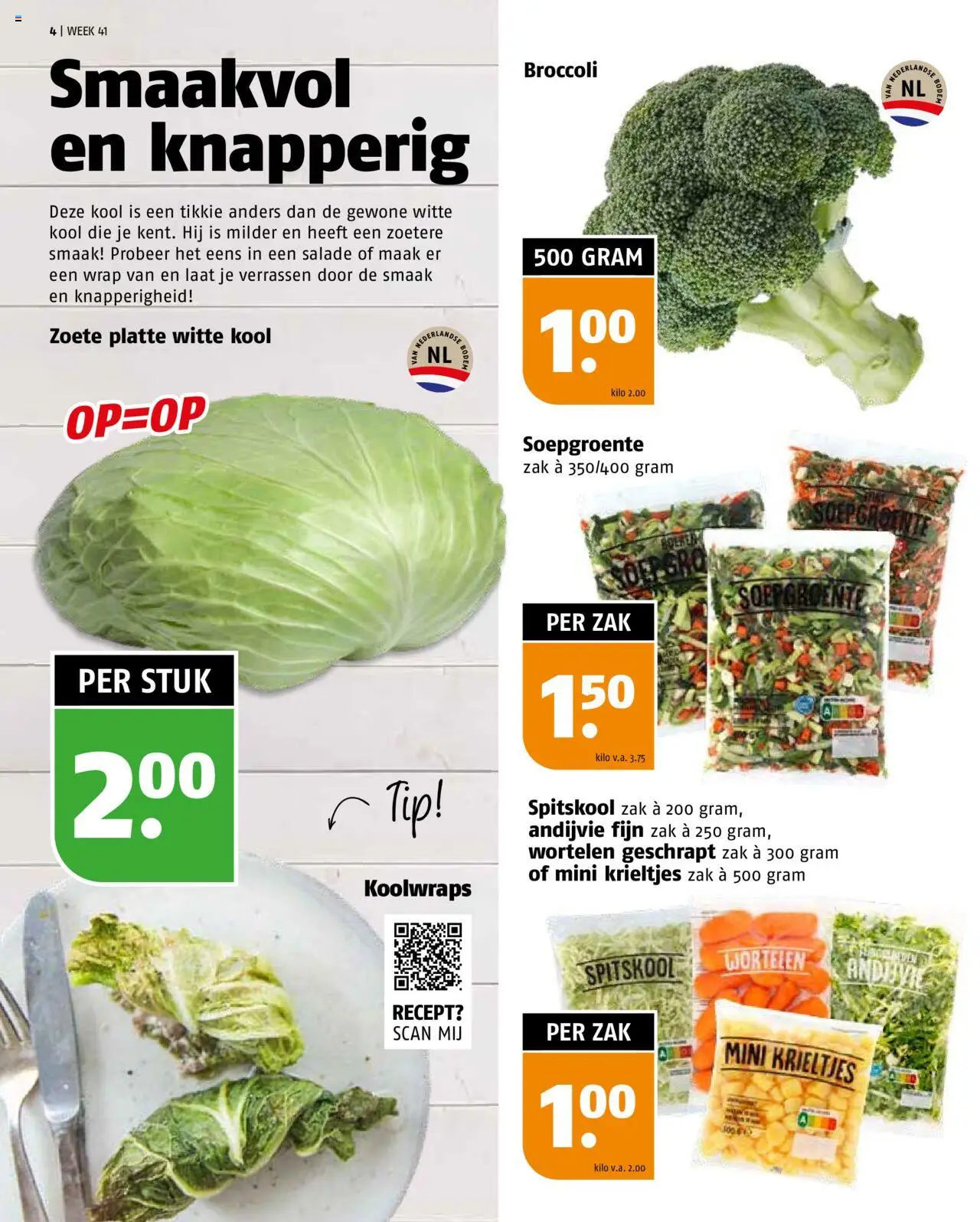 {H1} | Pagina: 4 | Producten: Kool, Wortelen, Salade, Zak