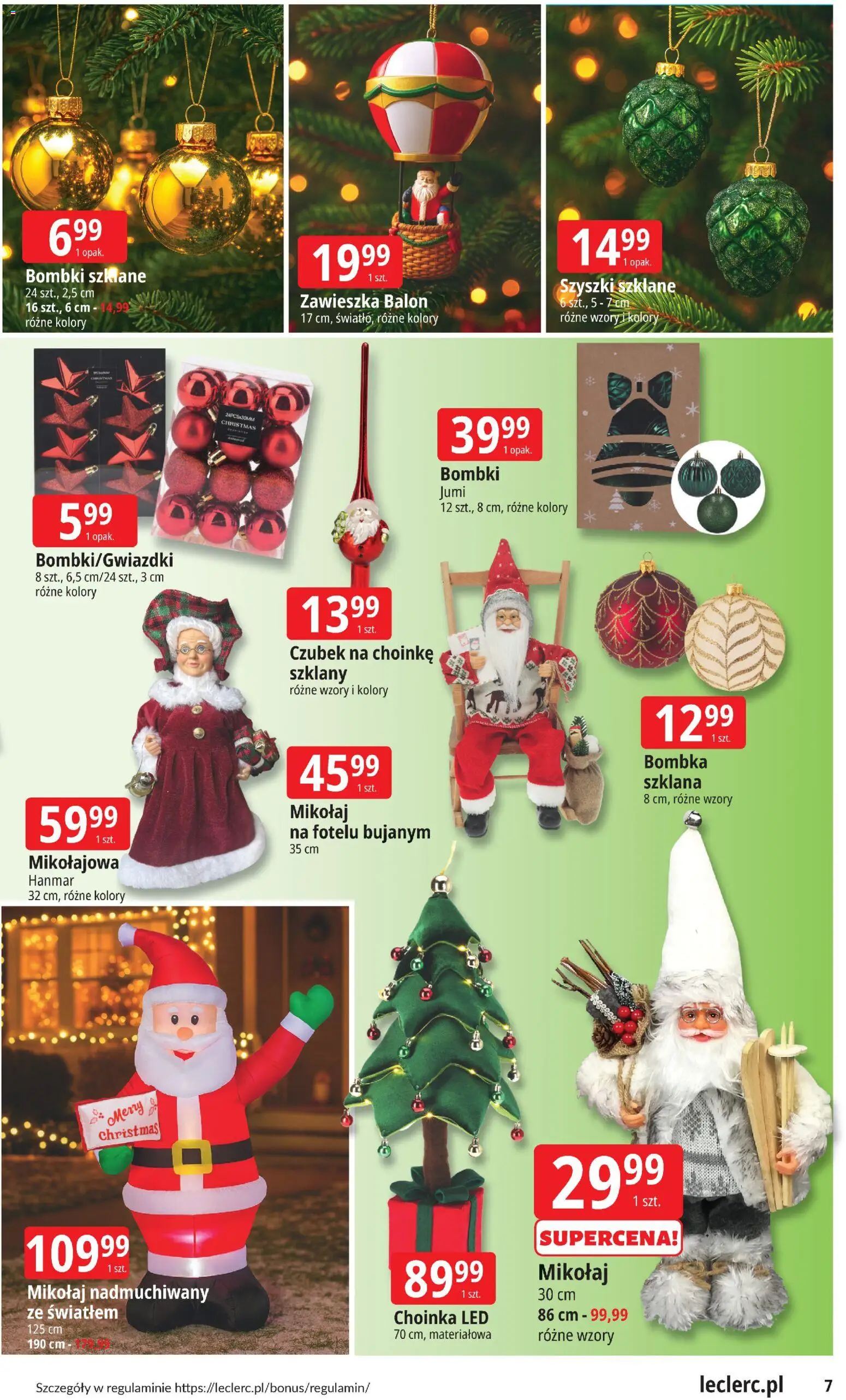 E.Leclerc Gazetka - Radom od 12.11.2025 | Strona: 7 | Produkty: Choinka