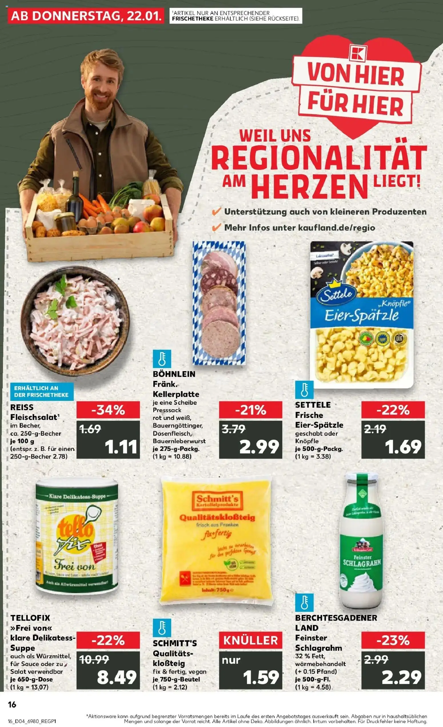Kaufland prospekt Höchstadt	 – gültig ab 22.01.2026 | Seite: 1 | Produkte: Theke, Pasta, Salat