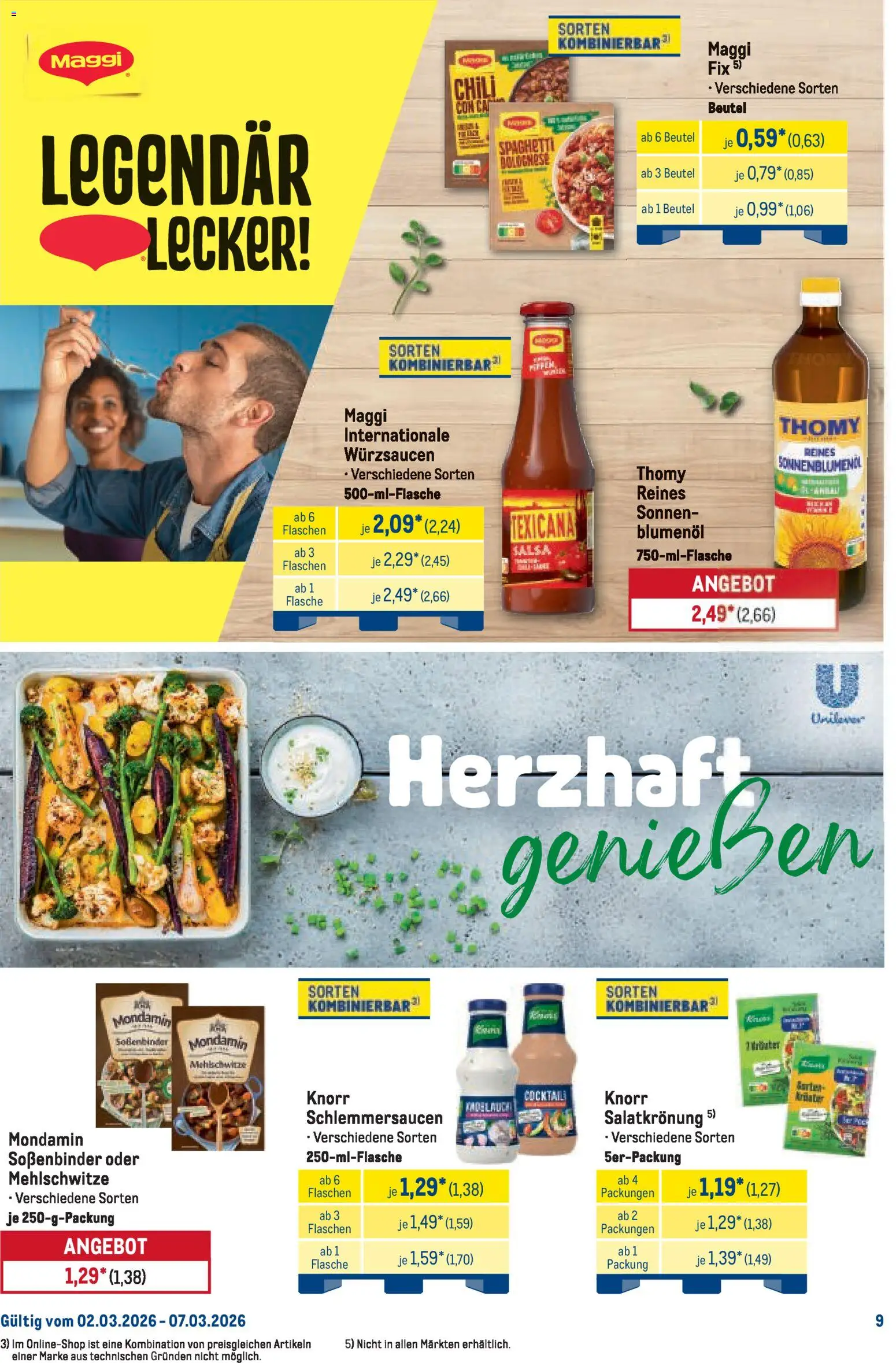 Metro Starke Marken – gültig ab 02.03.2026 | Seite: 9 | Produkte: Maggi, Knorr, Maggi fix