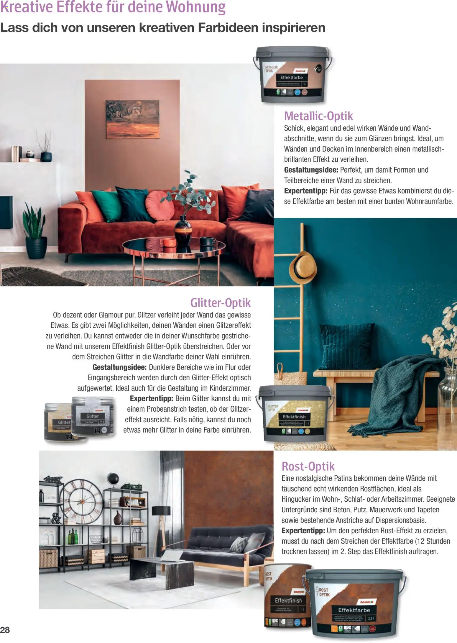 Toom Baumarkt Wände streichen und tapezieren – gültig ab 01.01.2026 | Seite: 28 | Produkte: Wandfarbe