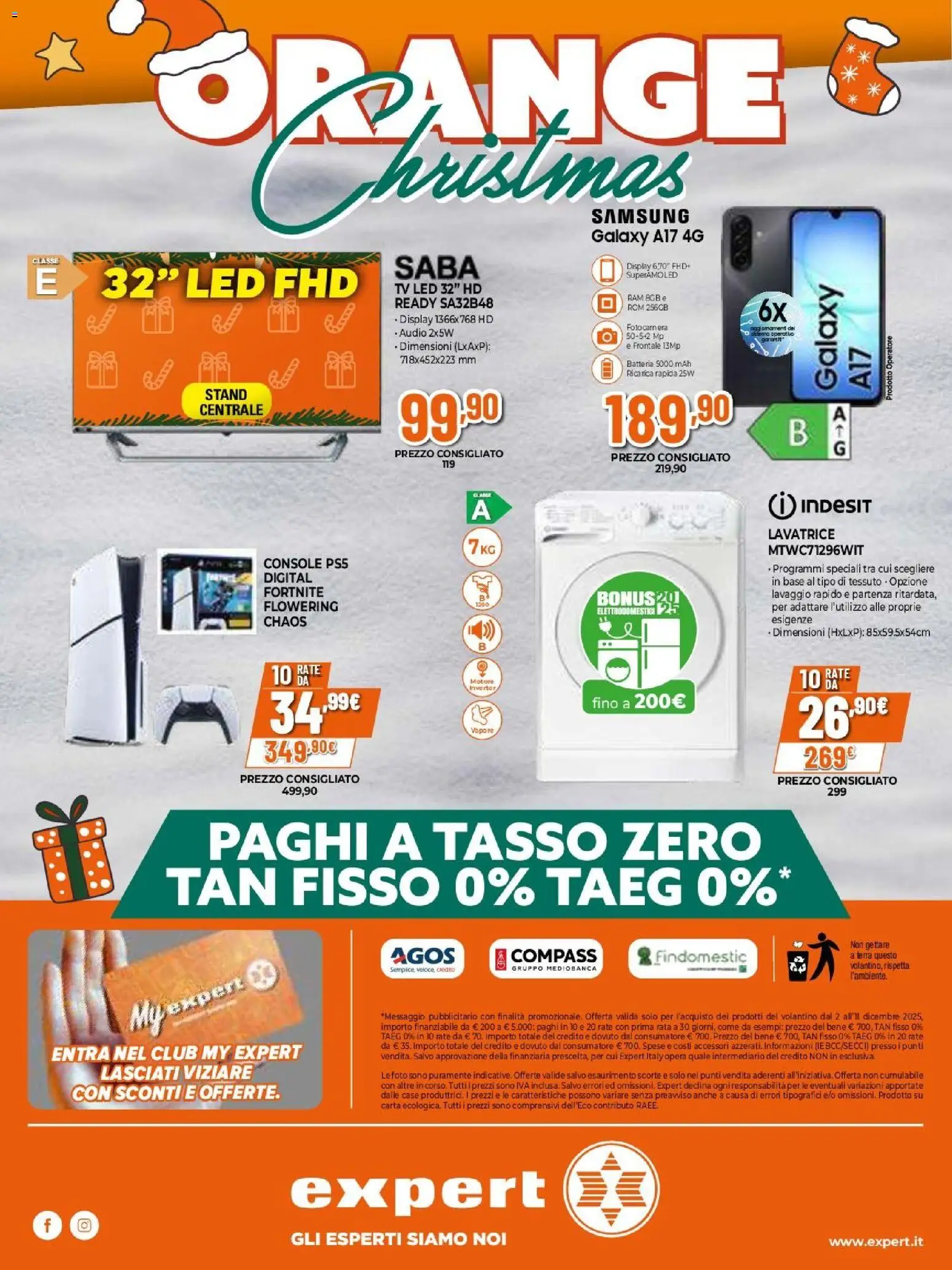 Volantino Expert del 02.12.2025 | Pagina: 31 | Prodotti: Lavatrice, Audio, Fotocamera, Terra