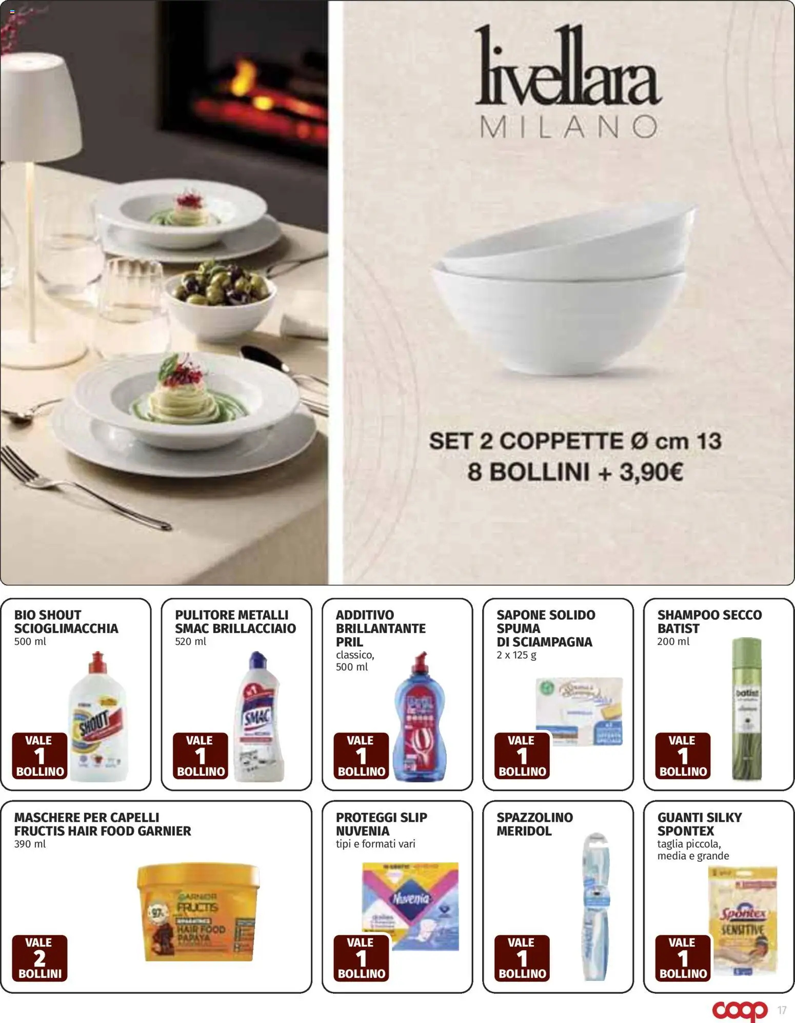 Volantino COOP del 12.03.2026 | Pagina: 17 | Prodotti: Sapone, Proteggi slip, Slip, Guanti