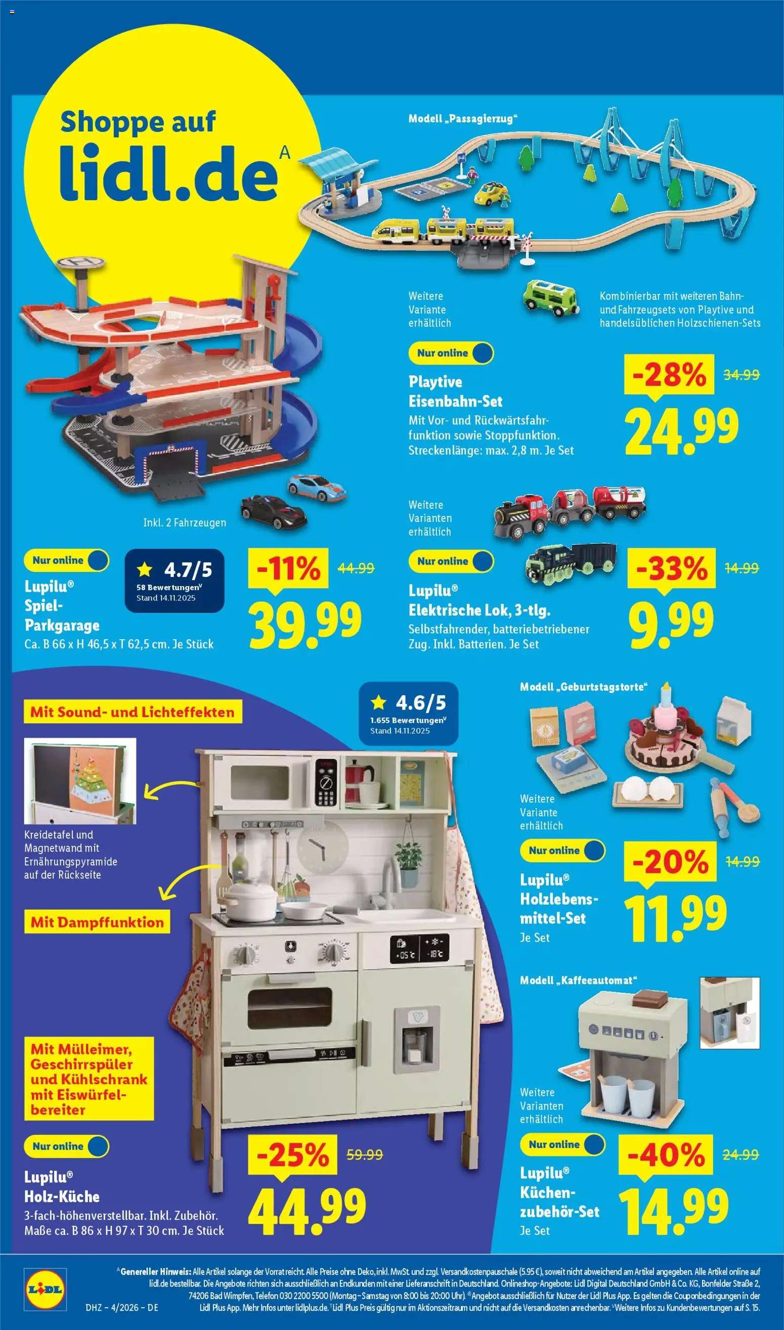Lidl Prospekt Düsseldorf – gültig ab 19.01.2026 | Seite: 24 | Produkte: Spiel, Bad, Kühlschrank, Kuchen