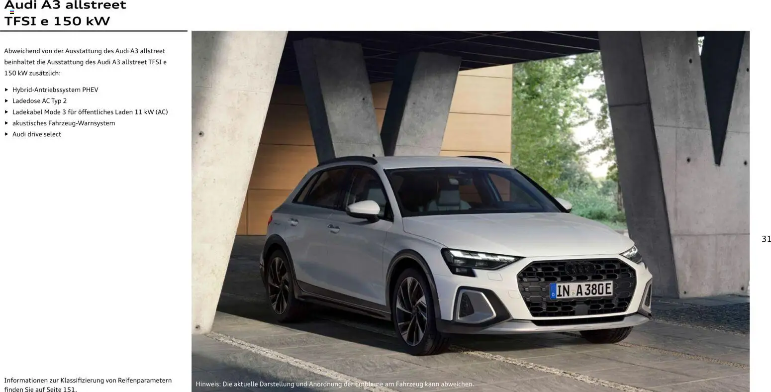 Audi A3 – gültig ab 28.10.2025 | Seite: 31 | Produkte: Ladekabel