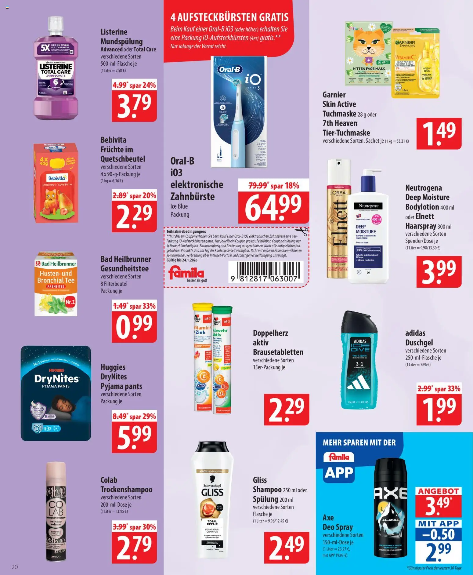 Famila Prospekt 	 – gültig ab 19.01.2026 | Seite: 20