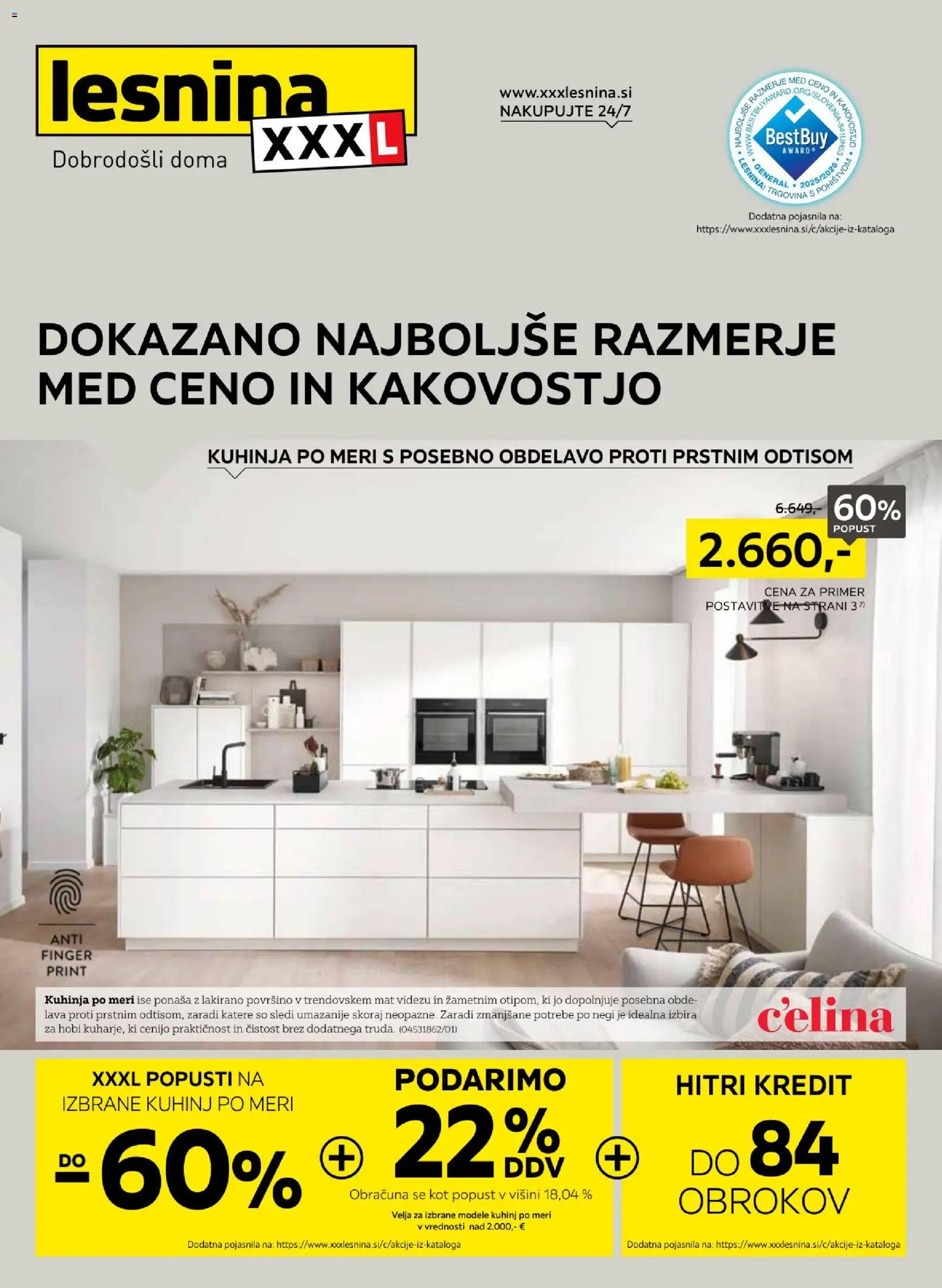 Novi XXXL Lesnina katalog ponudbe – veljaven od 19.01.2026 | Stran: 1 | Izdelki: Kuhinja