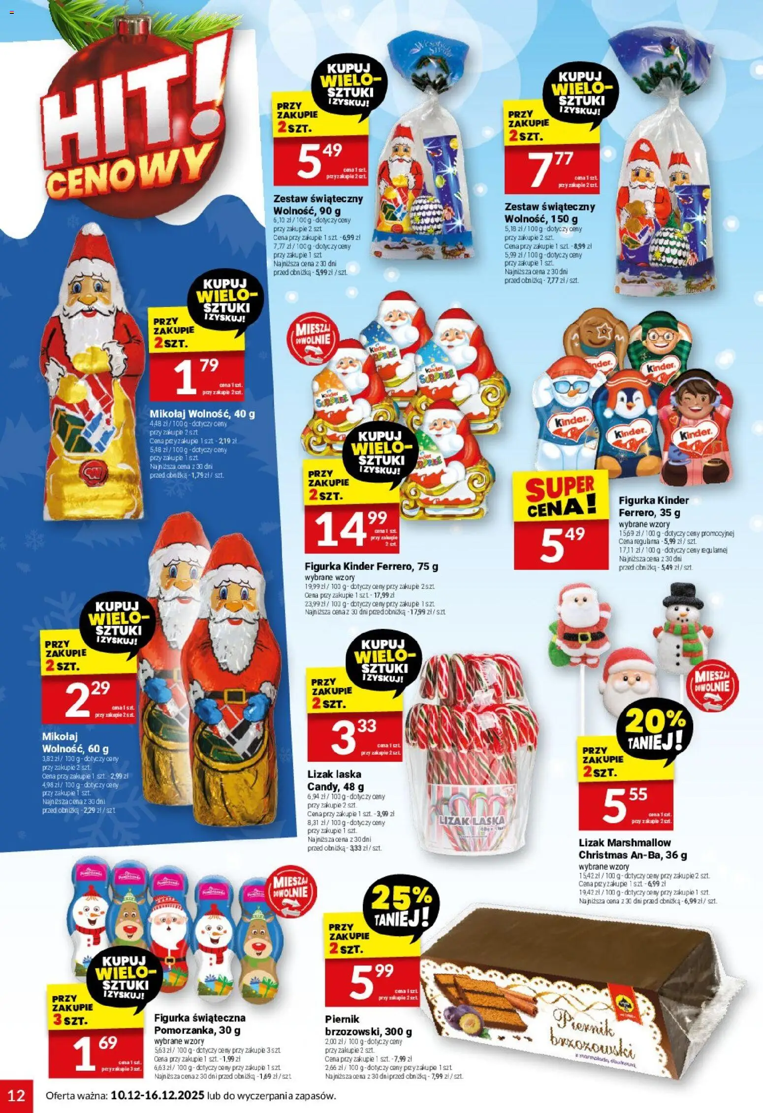 Twój Market Gazetka od 10.12.2025 | Strona: 12 | Produkty: Piernik