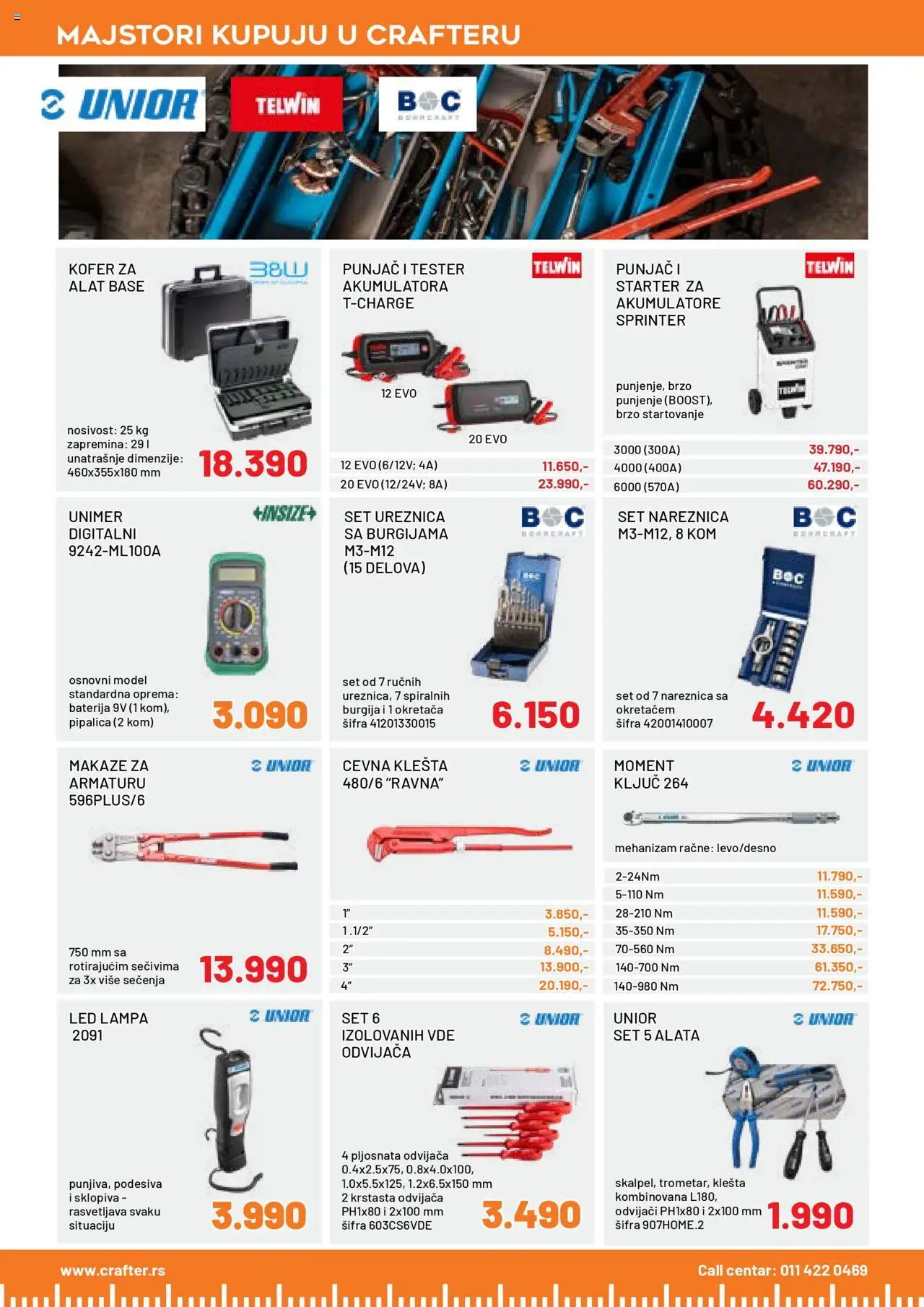 Crafter katalog - važi od 15.09.2025 | Strana: 18 | Proizvode: Kofer, Baterija, Lampa, Makaze