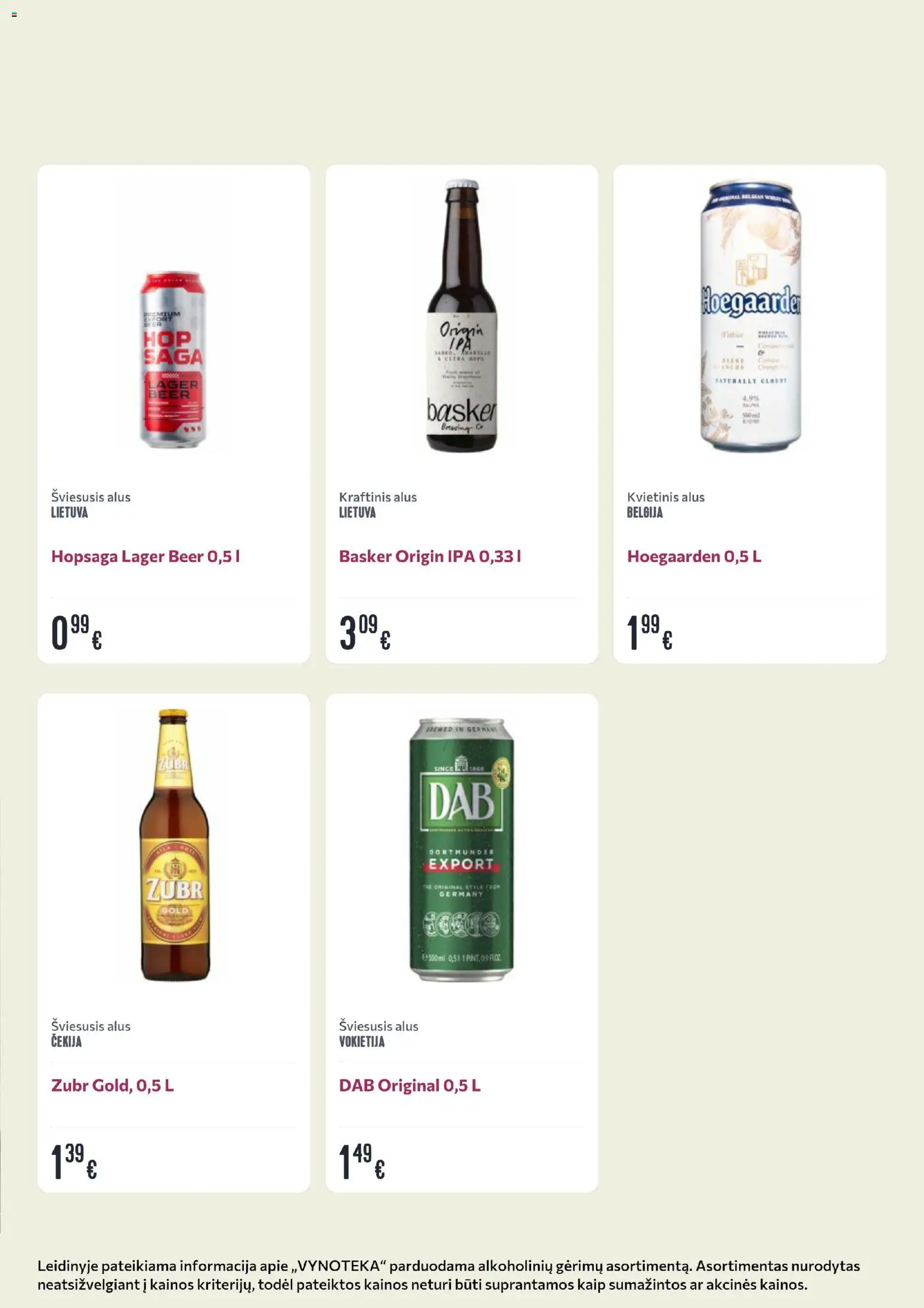 VYNOTEKA akcijos nuo 03.11.2025 | Puslapis: 27 | Prekių: Alus