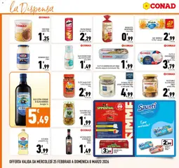 Anteprima del volantino FILETTI DI ORATA/BRANZINO CONAD al naturale 145g, Sea bream/sea bass fillets Conad, natural 145g valido a partire dal 25.02.2026 | Pagina: 16