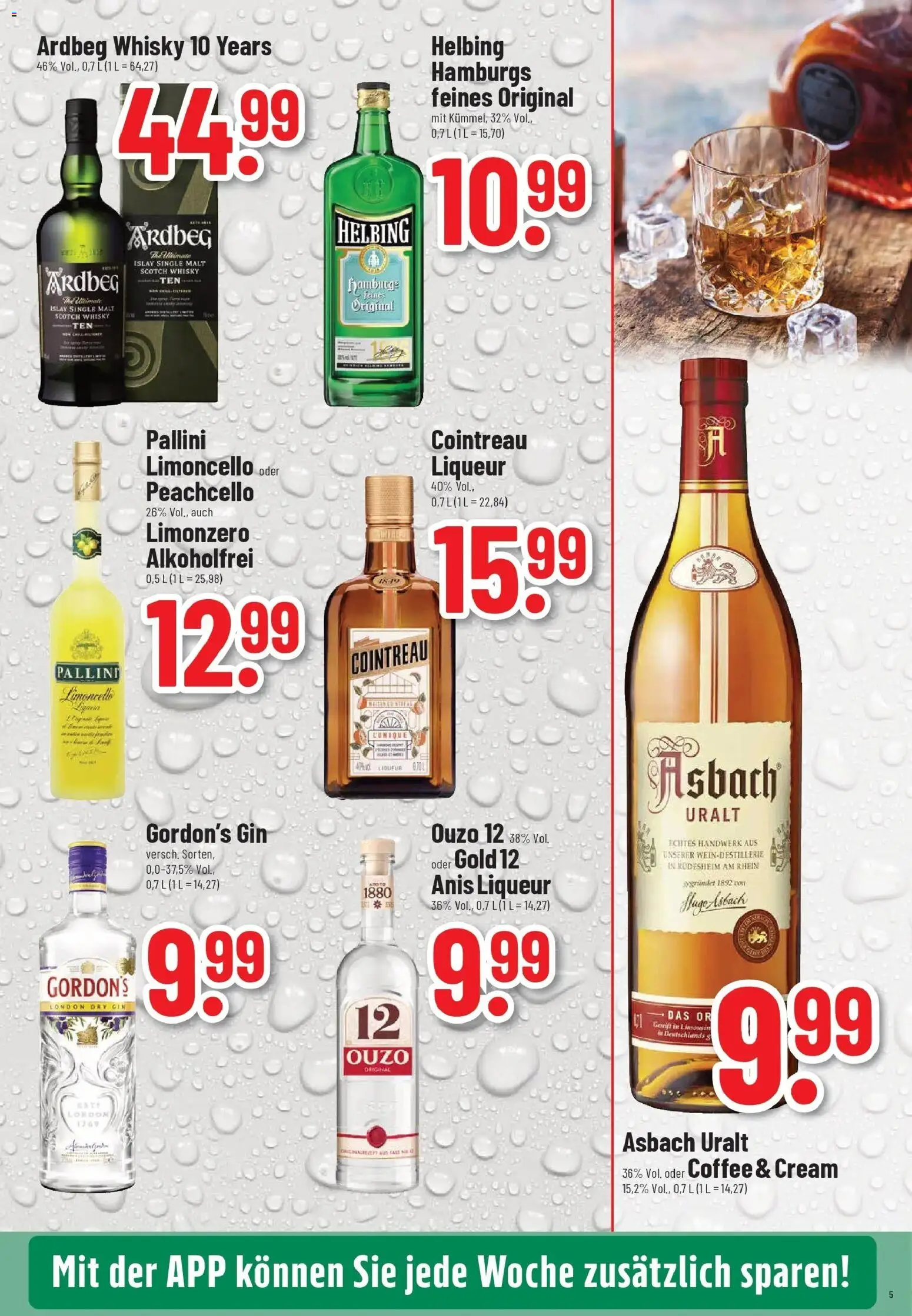 Trinkgut Prospekt Bad Kreuznach	 – gültig ab 07.04.2026 | Seite: 5 | Produkte: Whisky, Ouzo 12, Gin, Asbach